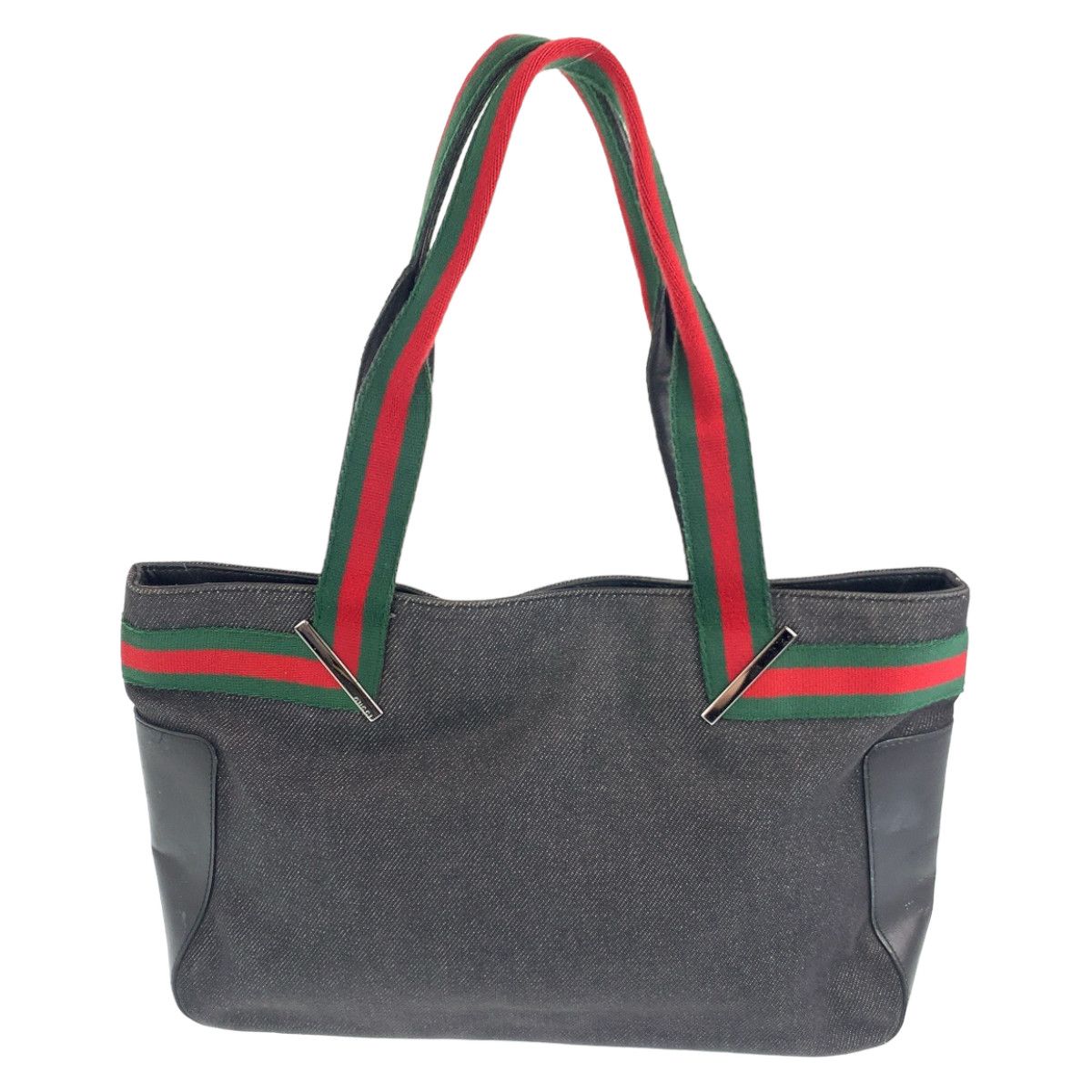 Gucci Gucci Gucci Canvas/Leather Handbag Tote 73983 Canvas Tote Bag 73983 in Very Good Condition Size ONE SIZE - 2 Thumbnail