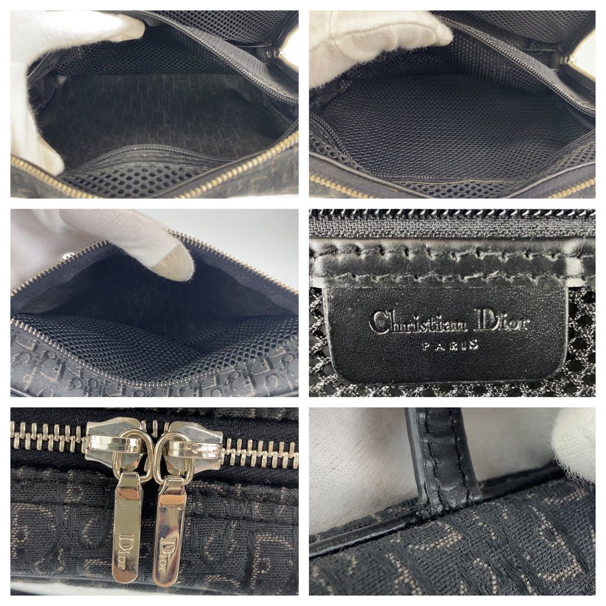 Dior Dior Dior Trotter Street Chic Canvas/Leather Handbag MC0053 Canvas Handbag MC0053 in Very Good Condition Size ONE SIZE - 4 Thumbnail