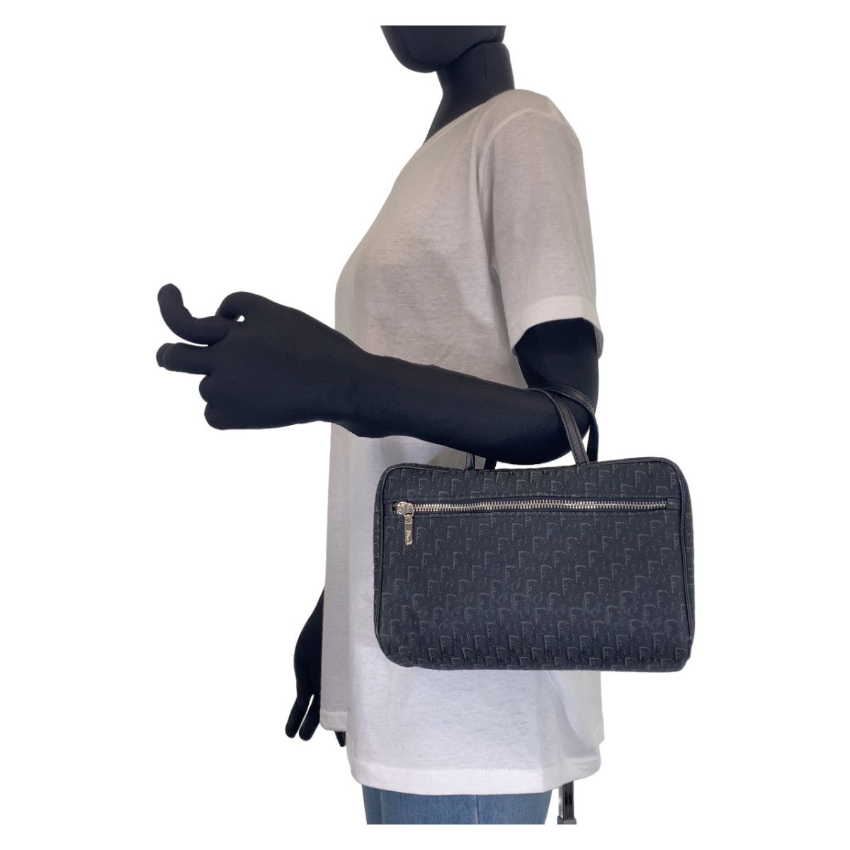 Dior Dior Dior Trotter Street Chic Canvas/Leather Handbag MC0053 Canvas Handbag MC0053 in Very Good Condition Size ONE SIZE - 5 Thumbnail