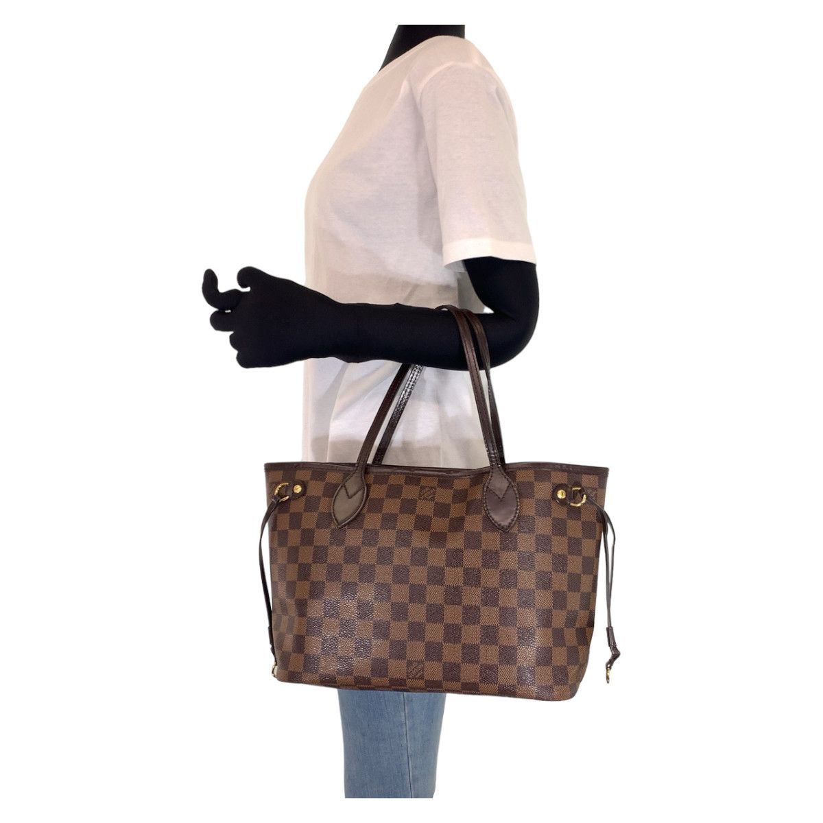 Louis Vuitton Louis Vuitton Louis Vuitton Damier Neverfull PM Tote Bag with Pouch N41359 Canvas Tote Bag N41359 in Very Good Condition Size ONE SIZE - 7 Thumbnail