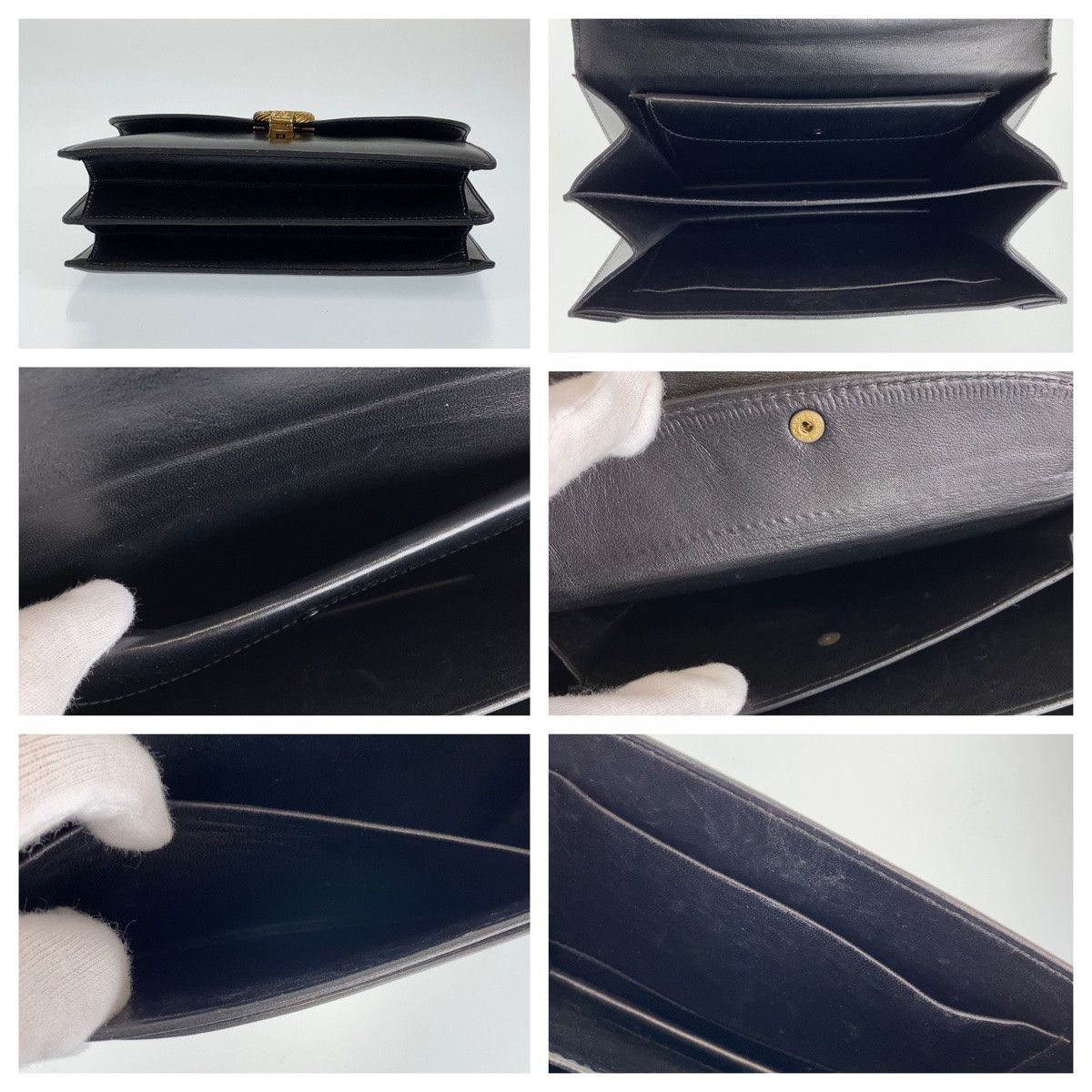 Gucci Gucci Gucci Leather Accordion Handbag 404381 Leather Handbag 404381 in Very Good Condition Size ONE SIZE - 6 Thumbnail