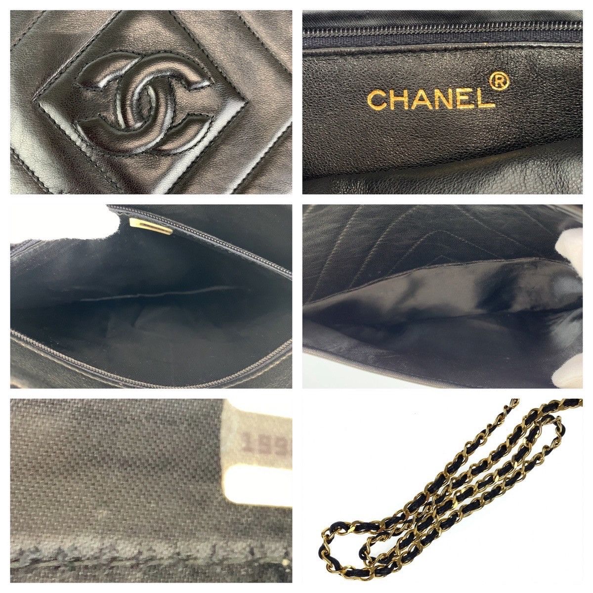 Chanel Chanel Chanel Vintage Lambskin Diamond Stitch Tassel Fringe Crossbody Bag Leather Crossbody Bag in Very Good Condition Size ONE SIZE - 4 Thumbnail
