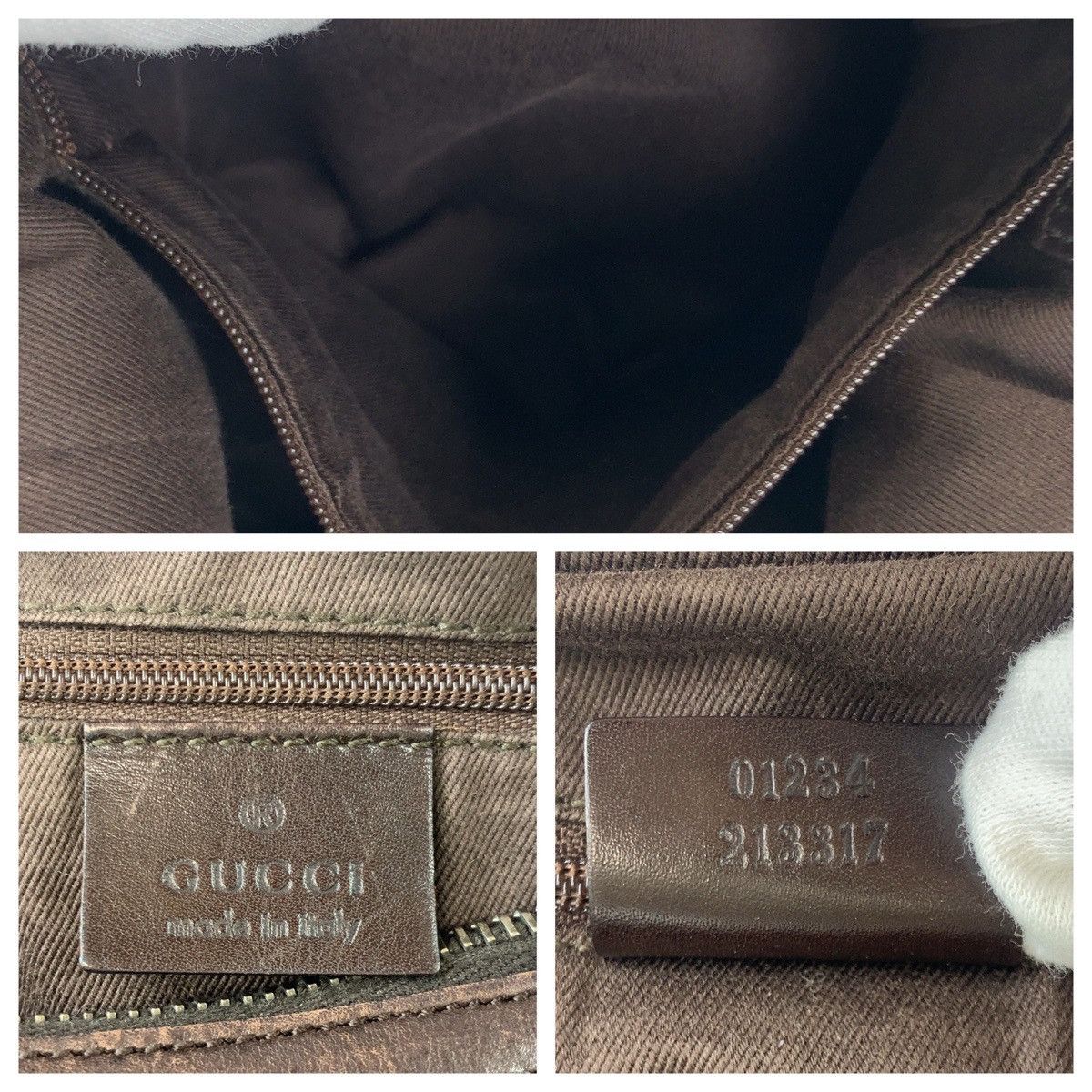 Gucci Gucci Gucci GG Canvas Shoulder Bag Black Silver Hardware Canvas Shoulder Bag 01234 in Very Good Condition Size ONE SIZE - 9 Thumbnail