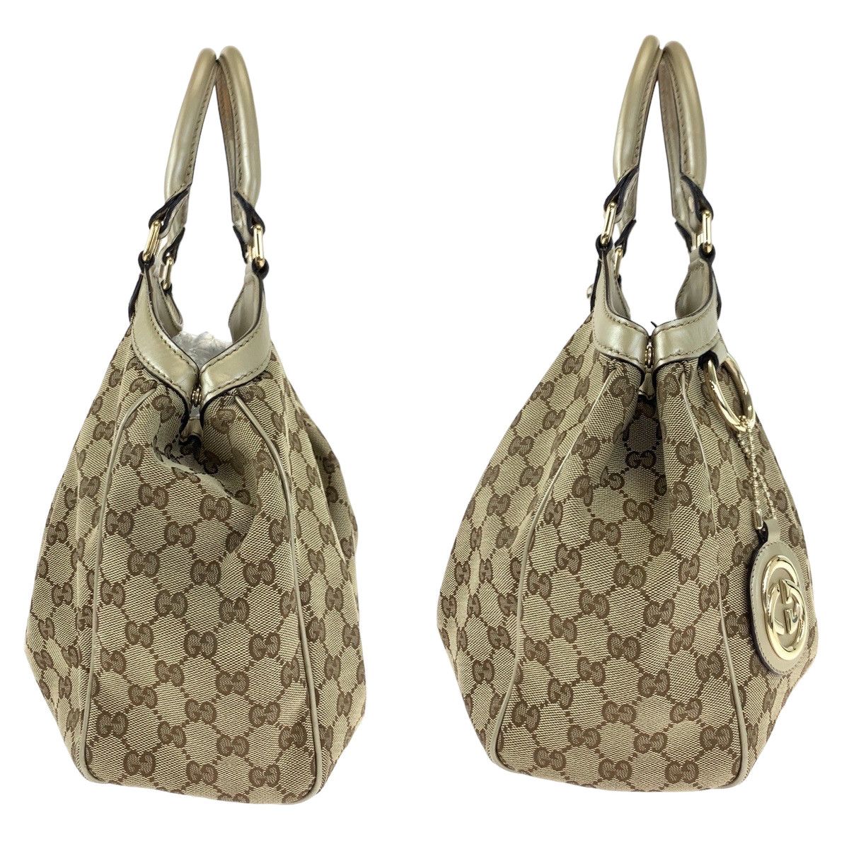 Gucci Gucci Gucci GG Canvas/Leather Sukey Tote Bag 211944 Canvas Tote Bag 211944 in Very Good Condition Size ONE SIZE - 8 Thumbnail