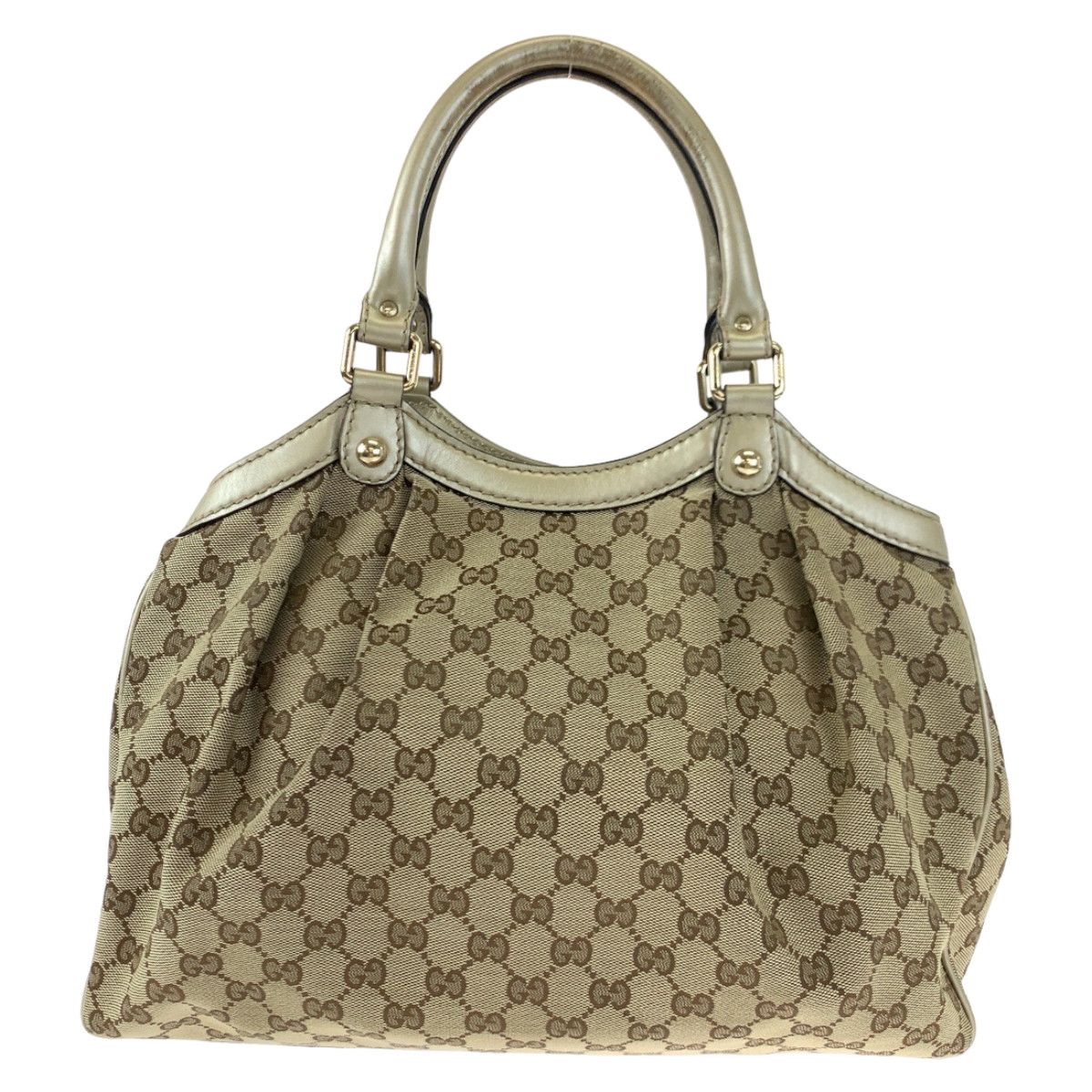 Gucci Gucci Gucci GG Canvas/Leather Sukey Tote Bag 211944 Canvas Tote Bag 211944 in Very Good Condition Size ONE SIZE - 2 Thumbnail