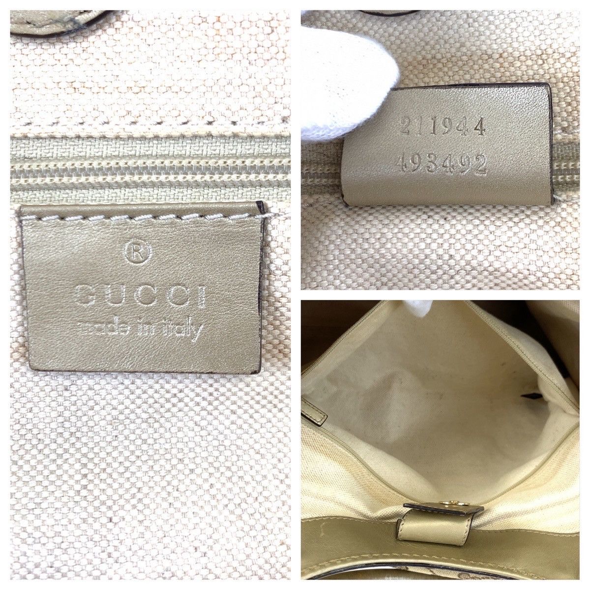 Gucci Gucci Gucci GG Canvas/Leather Sukey Tote Bag 211944 Canvas Tote Bag 211944 in Very Good Condition Size ONE SIZE - 4 Thumbnail