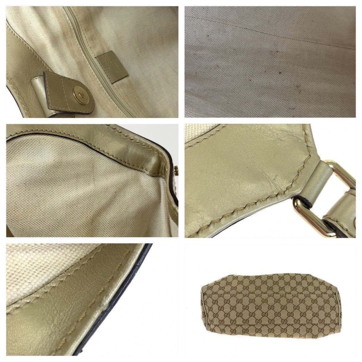 Gucci Gucci Gucci GG Canvas/Leather Sukey Tote Bag 211944 Canvas Tote Bag 211944 in Very Good Condition Size ONE SIZE - 6 Thumbnail