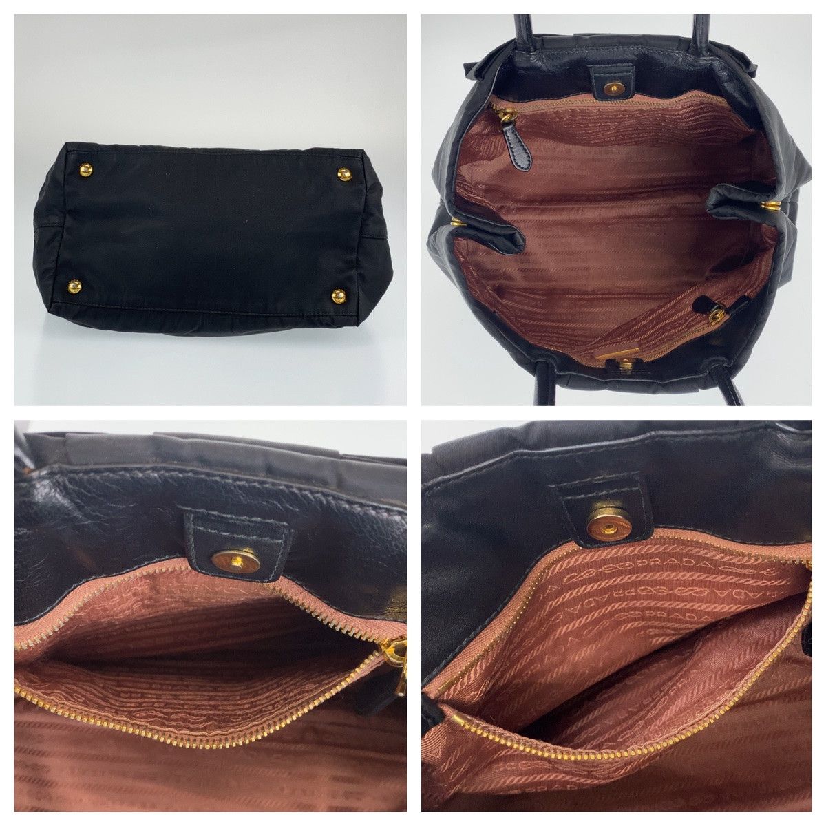 Prada Prada Prada Nylon Tessuto Ribbon Tote Bag BN1601 Canvas Tote Bag BN1601 in Very Good Condition Size ONE SIZE - 7 Thumbnail