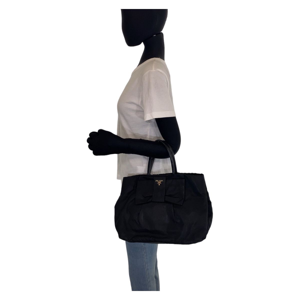 Prada Prada Prada Nylon Tessuto Ribbon Tote Bag BN1601 Canvas Tote Bag BN1601 in Very Good Condition Size ONE SIZE - 5 Thumbnail