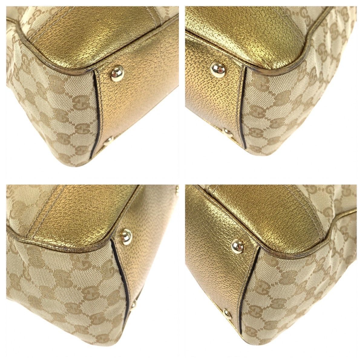 Gucci Gucci Gucci Princy GG Canvas/Leather Shoulder Tote Bag 177052 Canvas Tote Bag 177052 in Very Good Condition Size ONE SIZE - 3 Thumbnail
