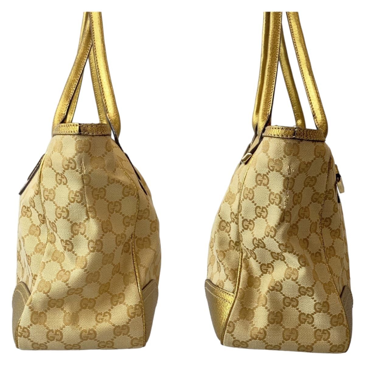 Gucci Gucci Gucci Princy GG Canvas/Leather Shoulder Tote Bag 177052 Canvas Tote Bag 177052 in Very Good Condition Size ONE SIZE - 8 Thumbnail
