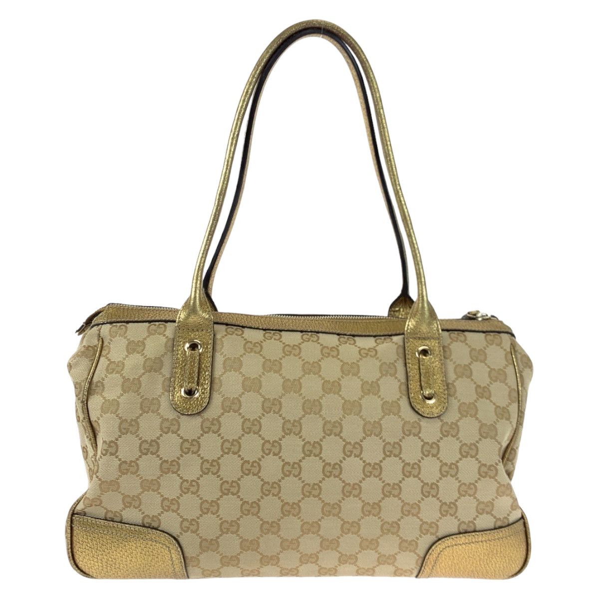 Gucci Gucci Gucci Princy GG Canvas/Leather Shoulder Tote Bag 177052 Canvas Tote Bag 177052 in Very Good Condition Size ONE SIZE - 2 Thumbnail
