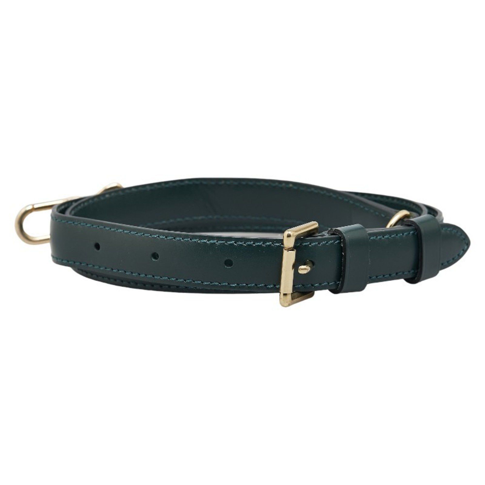 Louis Vuitton Louis Vuitton Taiga Shoulder Strap Dark Green Leather Men's LOUIS VUITTON Size ONE SIZE - 2 Thumbnail