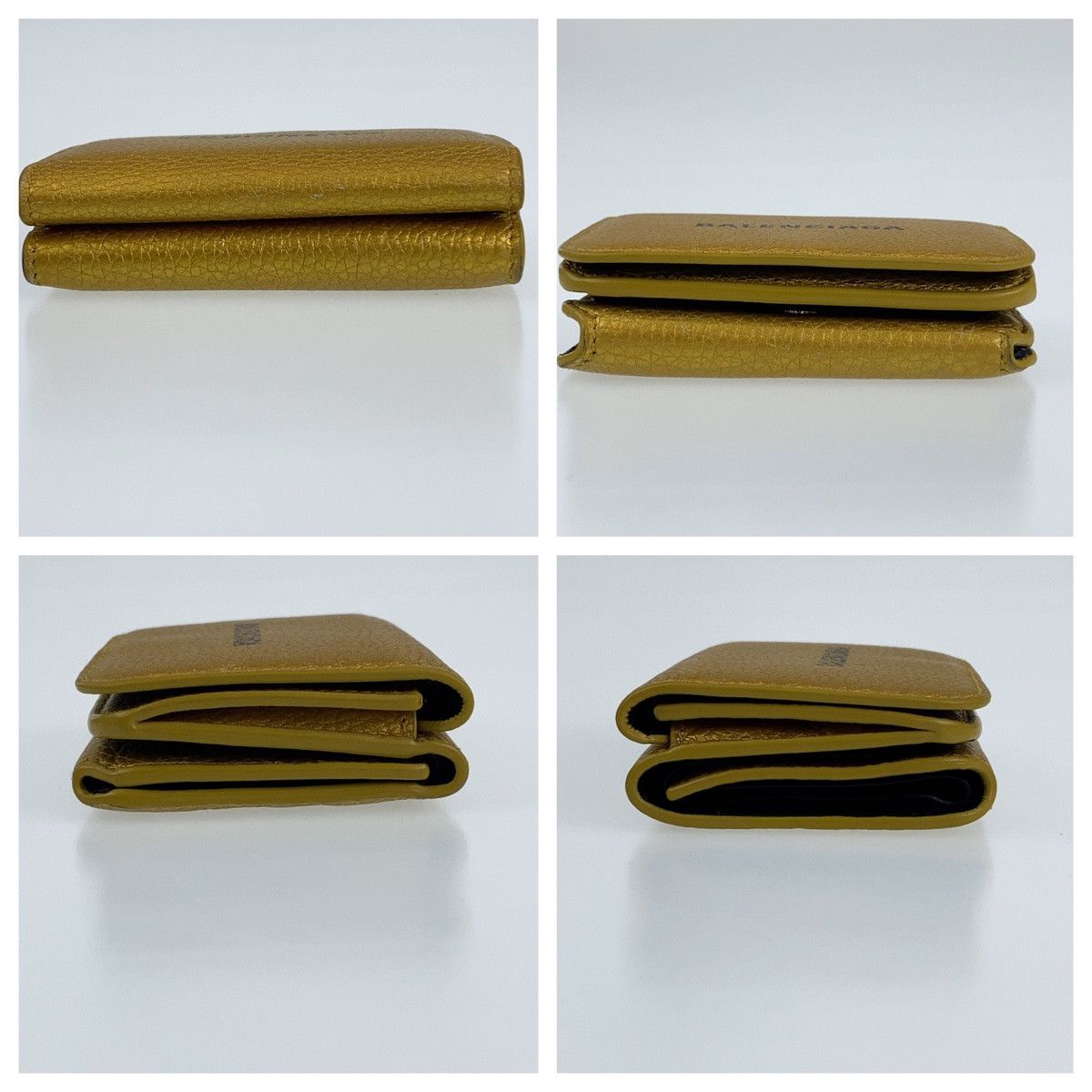 Balenciaga Balenciaga Balenciaga Everyday Cash Mini Leather Wallet Leather Short Wallet 558813 Size ONE SIZE - 5 Thumbnail