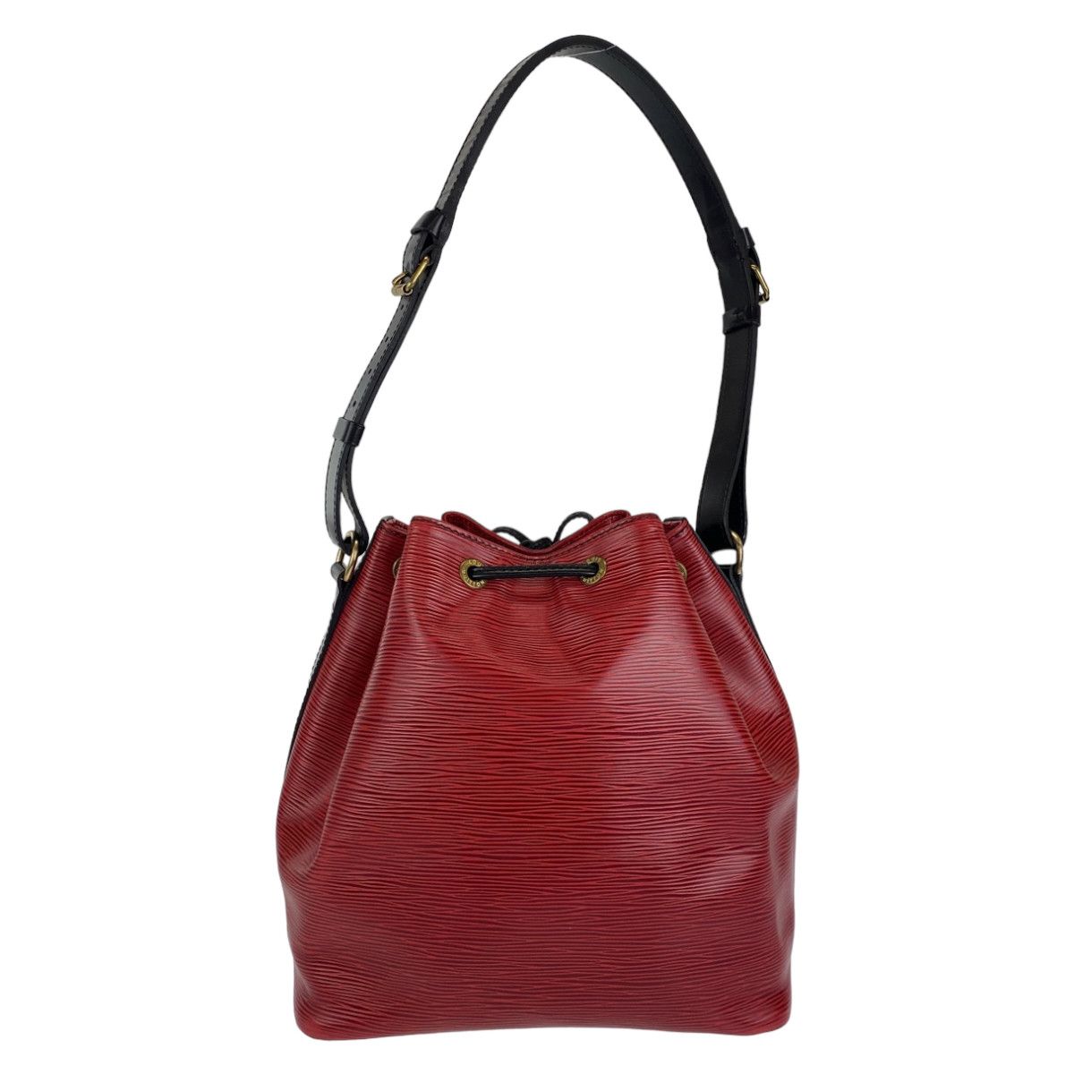Louis Vuitton Louis Vuitton Louis Vuitton Epi Noe Shoulder Bag Red Black Leather Shoulder Bag M44172 Size ONE SIZE - 2 Thumbnail