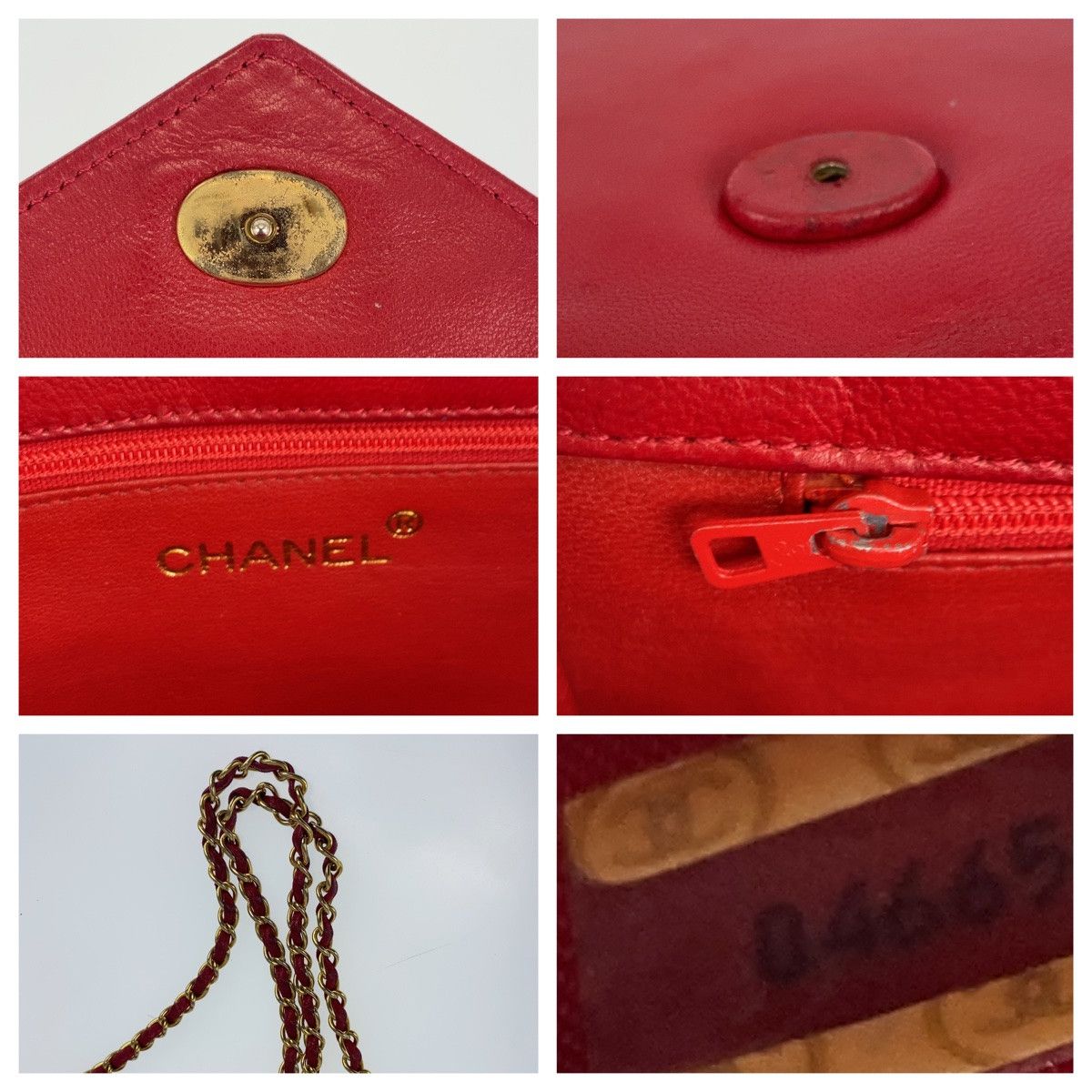 Chanel Chanel Chanel Vintage Lambskin Shoulder Bag Leather Crossbody Bag 04665 in Very Good Condition Size ONE SIZE - 6 Thumbnail