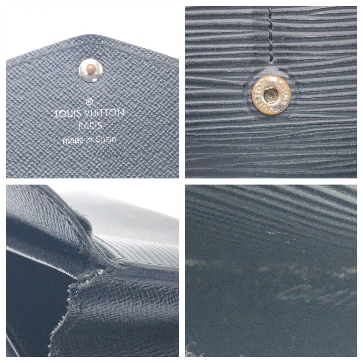 Louis Vuitton Louis Vuitton Louis Vuitton Grain Leather Long Wallet M60582 Leather Long Wallet M60582 in Very Good Condition Size ONE SIZE - 4 Thumbnail