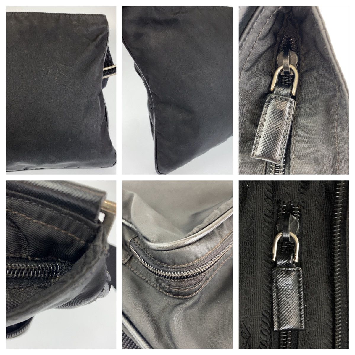 Prada Prada Prada Nylon Tessuto Shoulder Bag 404224 Canvas Crossbody Bag 404224 in Very Good Condition Size ONE SIZE - 5 Thumbnail