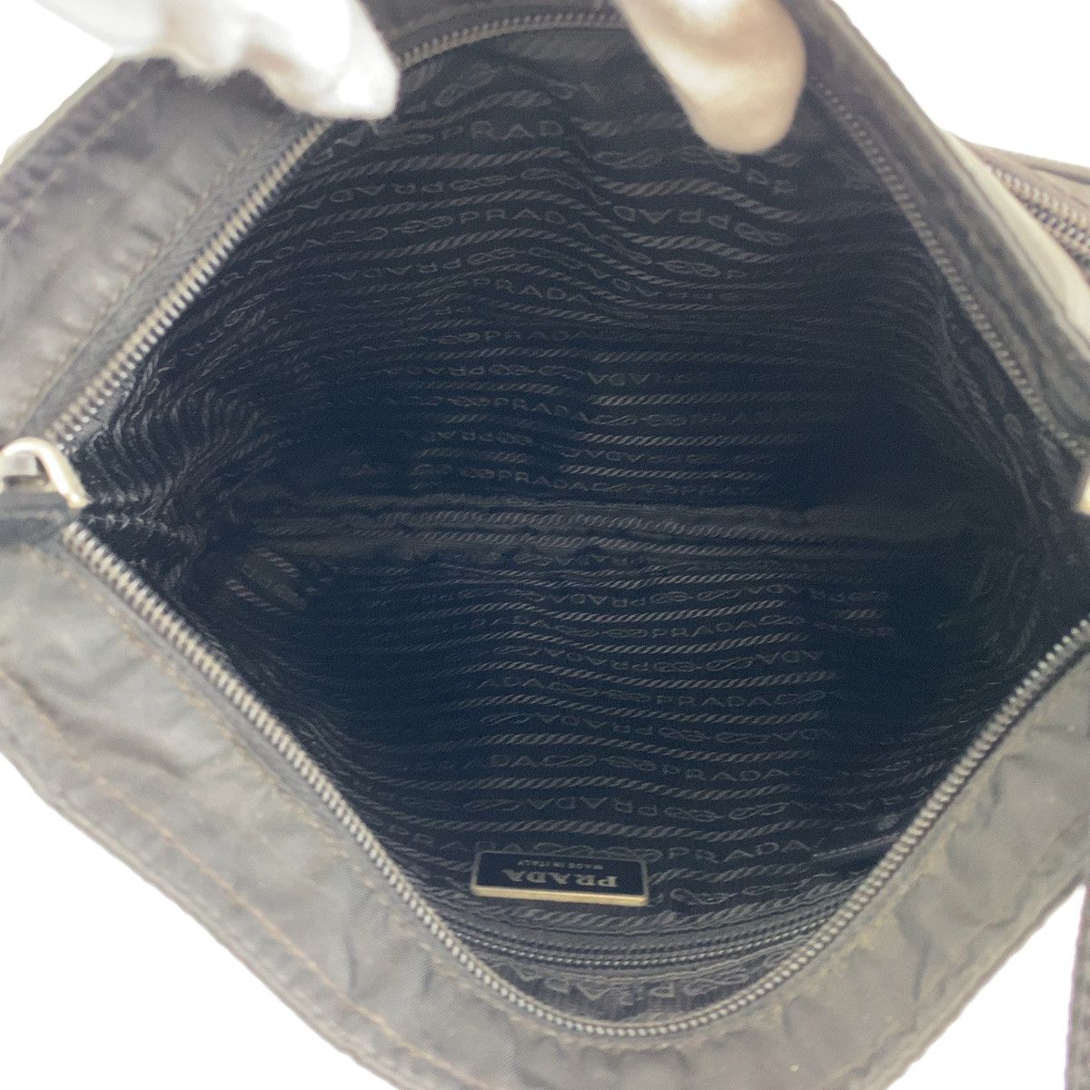 Prada Prada Prada Nylon Tessuto Shoulder Bag 404224 Canvas Crossbody Bag 404224 in Very Good Condition Size ONE SIZE - 8 Thumbnail