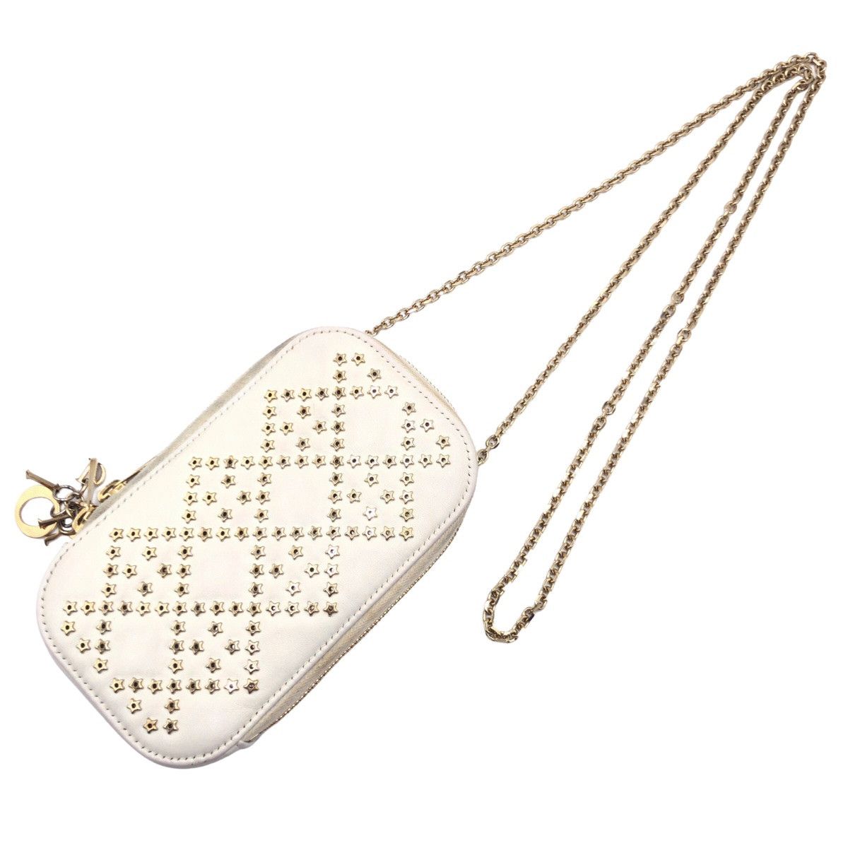 Dior Dior Dior Leather Lady Dior 2way Phone Pouch S0872BNHB Leather Phonecase S0872BNHB Size ONE SIZE - 9 Thumbnail