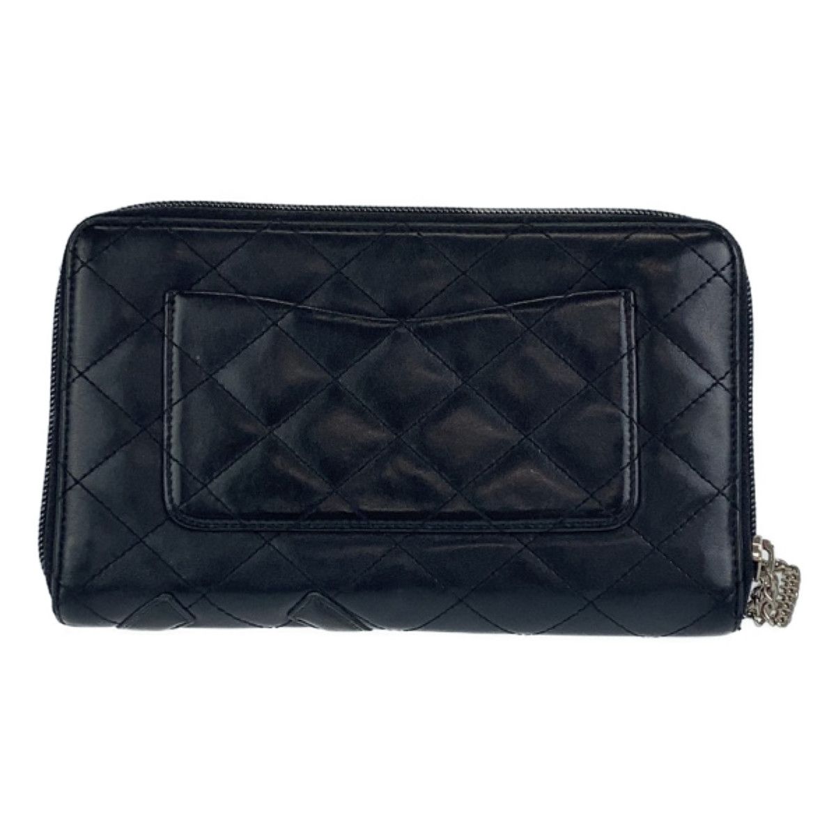 Chanel Chanel Chanel Vintage Cambon Line Lambskin Long Wallet Leather Long Wallet 404331 in Very Good Condition Size ONE SIZE - 2 Thumbnail