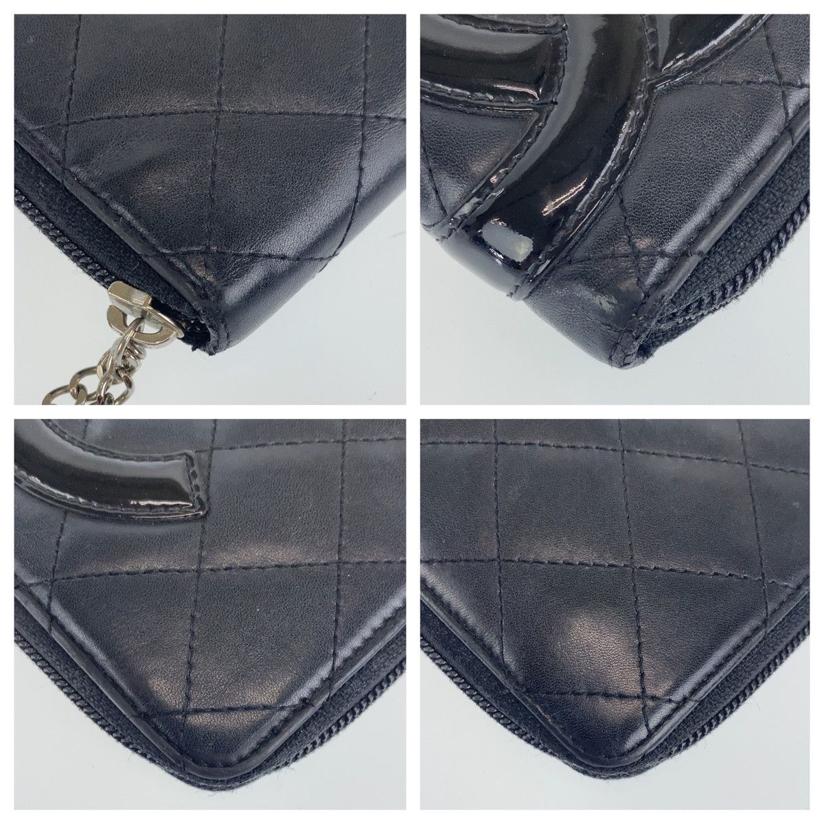 Chanel Chanel Chanel Vintage Cambon Line Lambskin Long Wallet Leather Long Wallet 404331 in Very Good Condition Size ONE SIZE - 3 Thumbnail