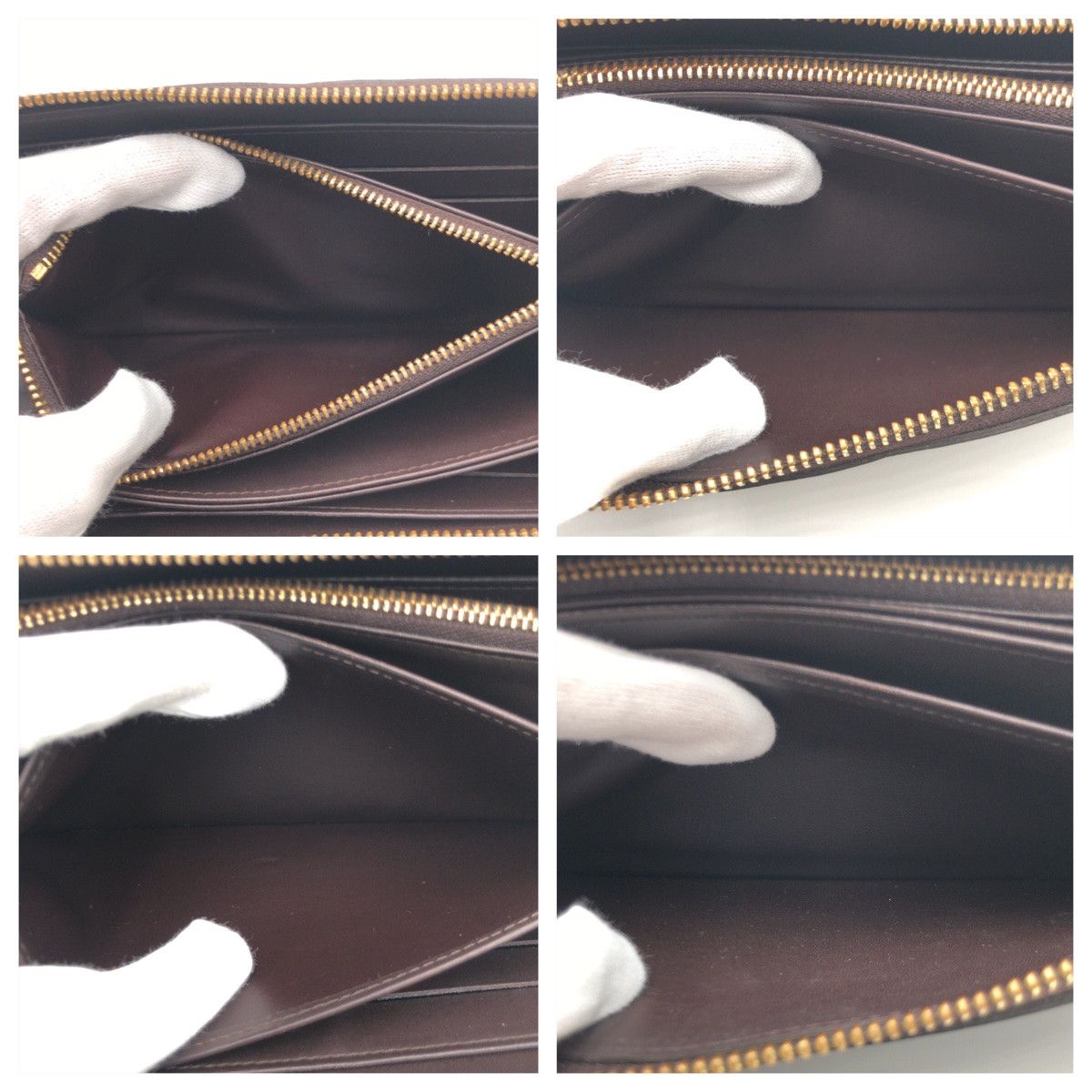 Louis Vuitton Louis Vuitton Louis Vuitton Patent Leather Zippy Wallet M93522 Leather Long Wallet M93522 Size ONE SIZE - 6 Thumbnail