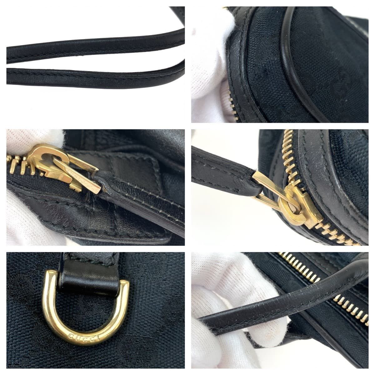 Gucci Gucci Gucci New Britt Interlocking Sherry GG Canvas Leather Tote Bag 169971 Canvas Tote Bag 169971 in Very Good Condition Size ONE SIZE - 5 Thumbnail