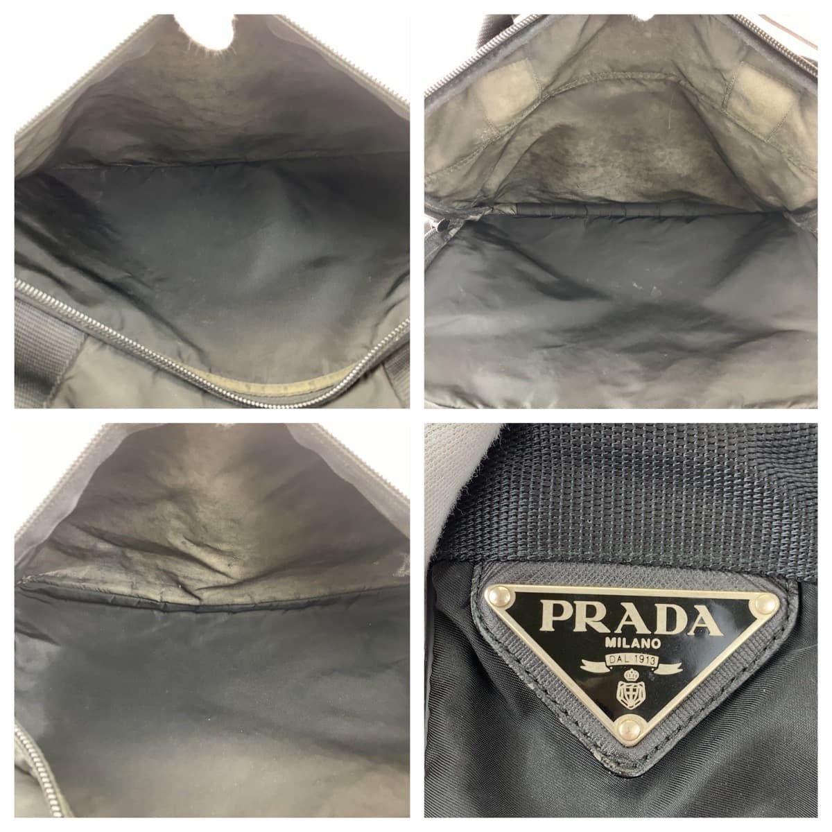 Prada Prada Prada Nylon Tessuto Logo Plate Briefcase 404878 Canvas Business Bag 404878 in Very Good Condition Size ONE SIZE - 4 Thumbnail