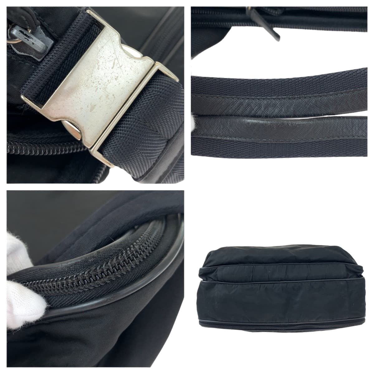 Prada Prada Prada Nylon Tessuto Logo Plate Briefcase 404878 Canvas Business Bag 404878 in Very Good Condition Size ONE SIZE - 6 Thumbnail