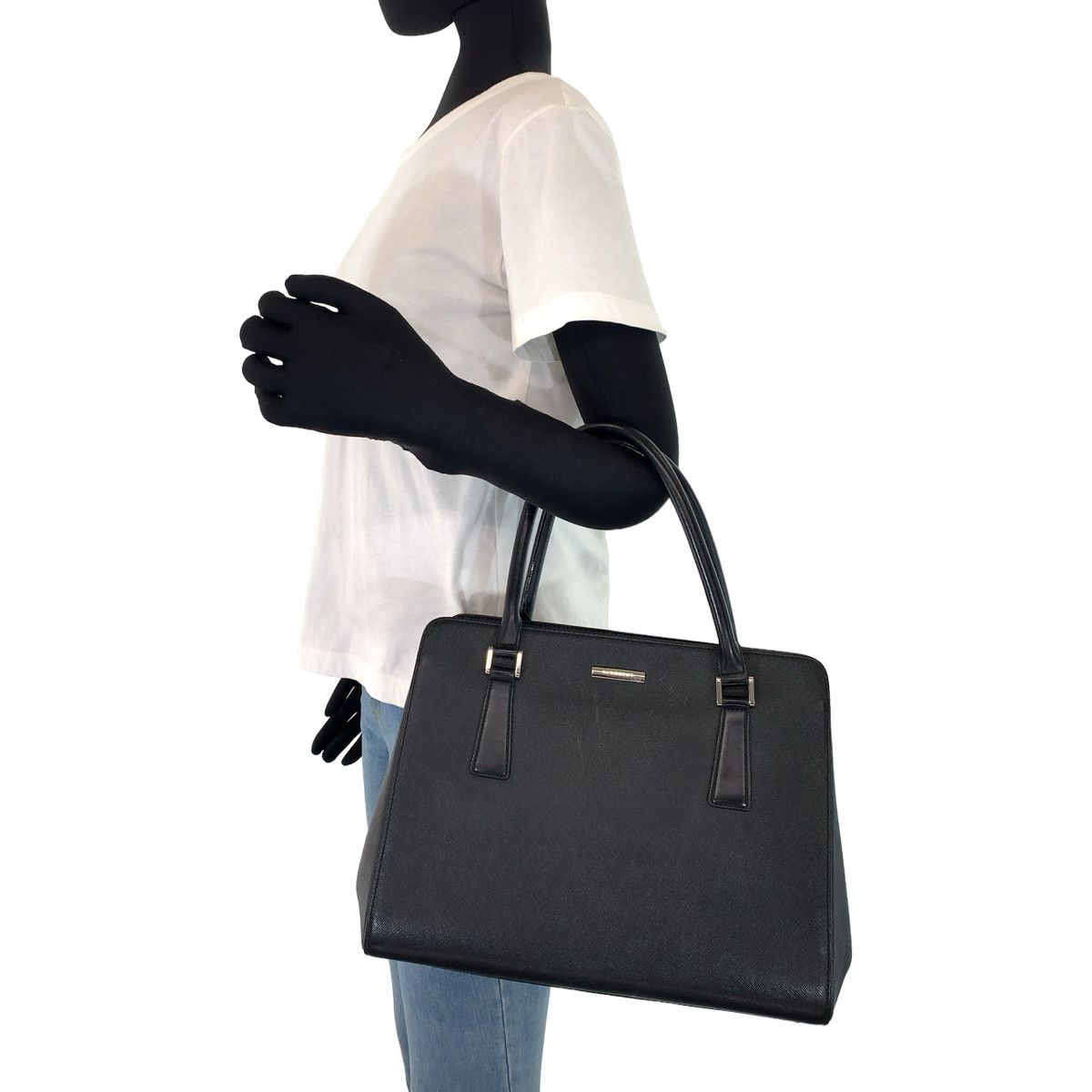 Burberry Burberry Burberry Leather Nova Check Handbag Tote Leather Tote Bag in Very Good Condition Size ONE SIZE - 7 Thumbnail