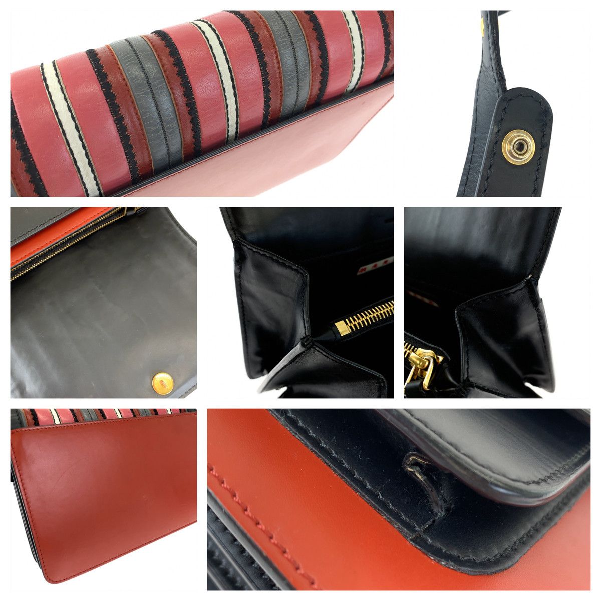 Other Other MARNI Multicolor Calf Leather Shoulder Bag Leather Crossbody Bag in Very Good Condition Size ONE SIZE - 5 Thumbnail