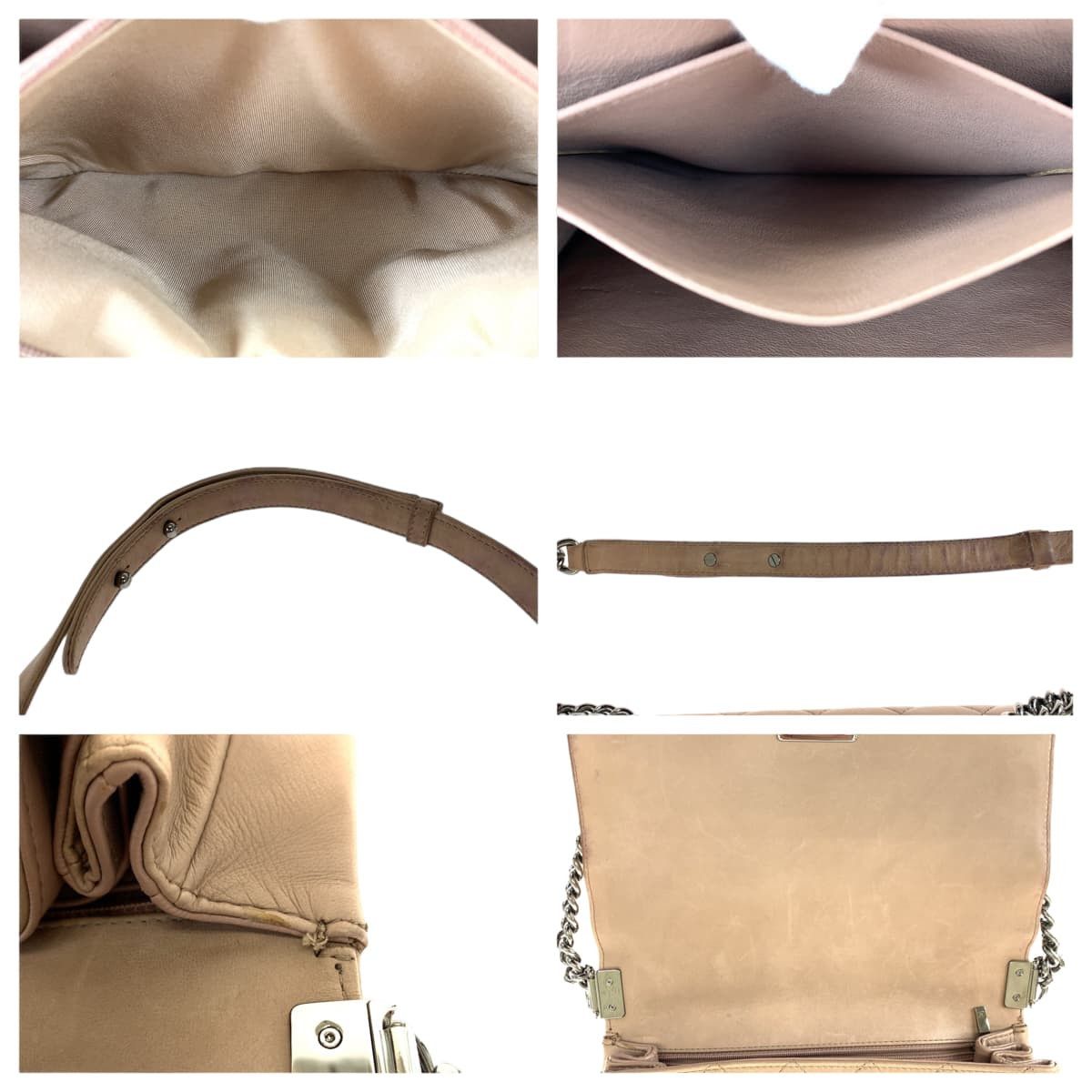 Chanel Chanel Chanel Boy Matelasse Lambskin Shoulder Bag 405212 Leather Crossbody Bag 405212 in Very Good Condition Size ONE SIZE - 5 Thumbnail