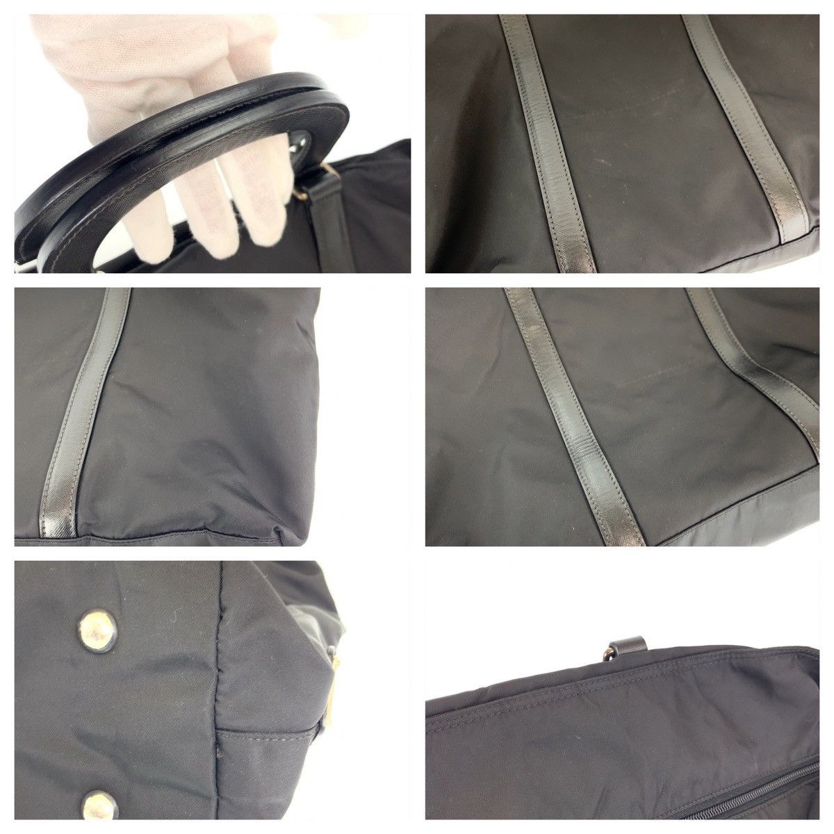 Prada Prada Prada Tessuto Nylon Handbag Tote Bag Canvas Tote Bag 405246 in Very Good Condition Size ONE SIZE - 5 Thumbnail
