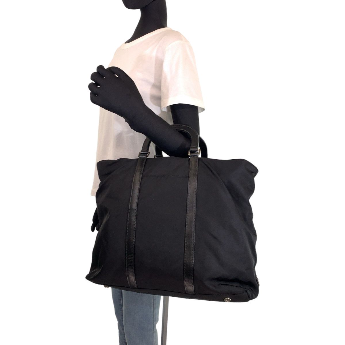 Prada Prada Prada Tessuto Nylon Handbag Tote Bag Canvas Tote Bag 405246 in Very Good Condition Size ONE SIZE - 7 Thumbnail