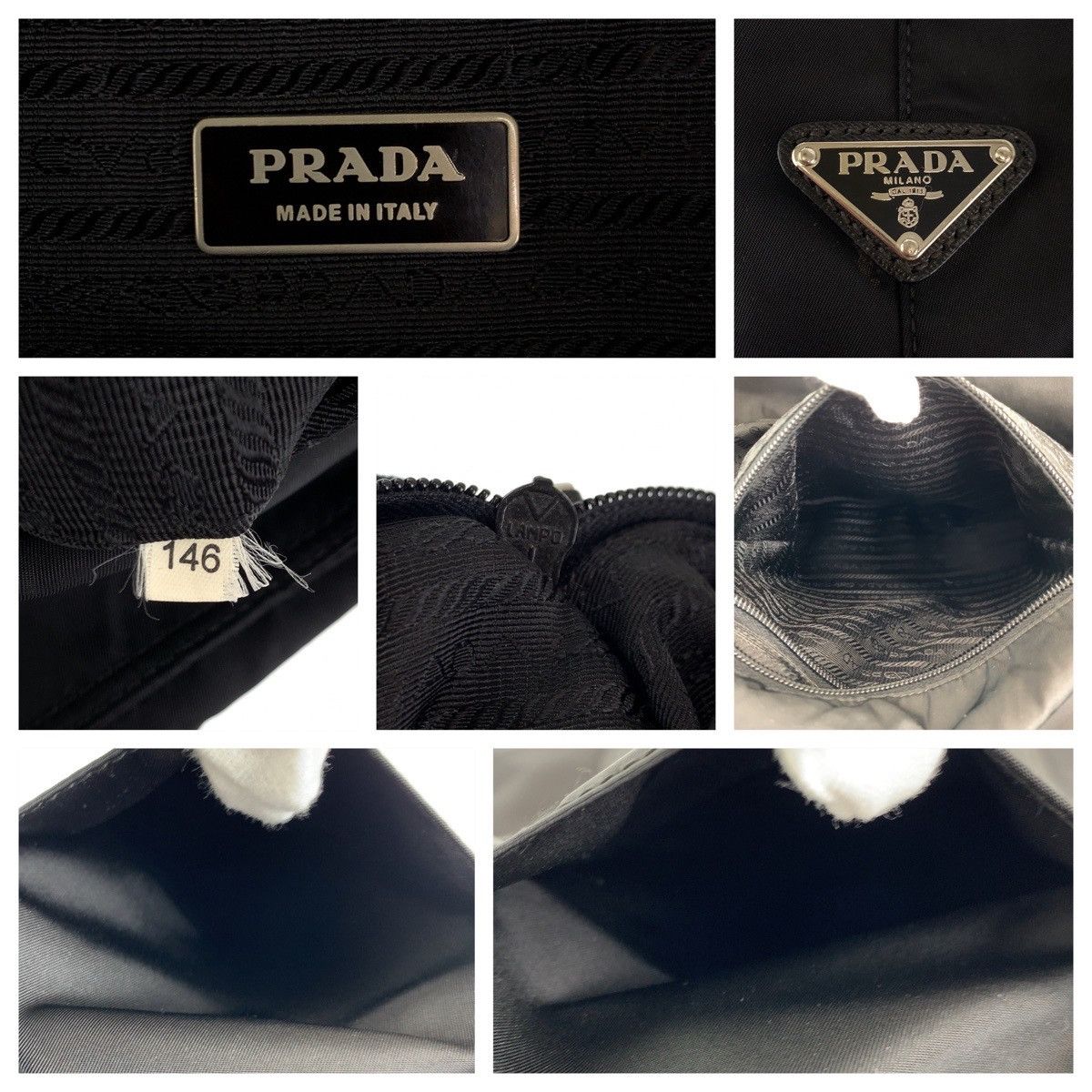 Prada Prada Prada Tessuto Nylon Handbag Tote Bag Canvas Tote Bag 405246 in Very Good Condition Size ONE SIZE - 4 Thumbnail