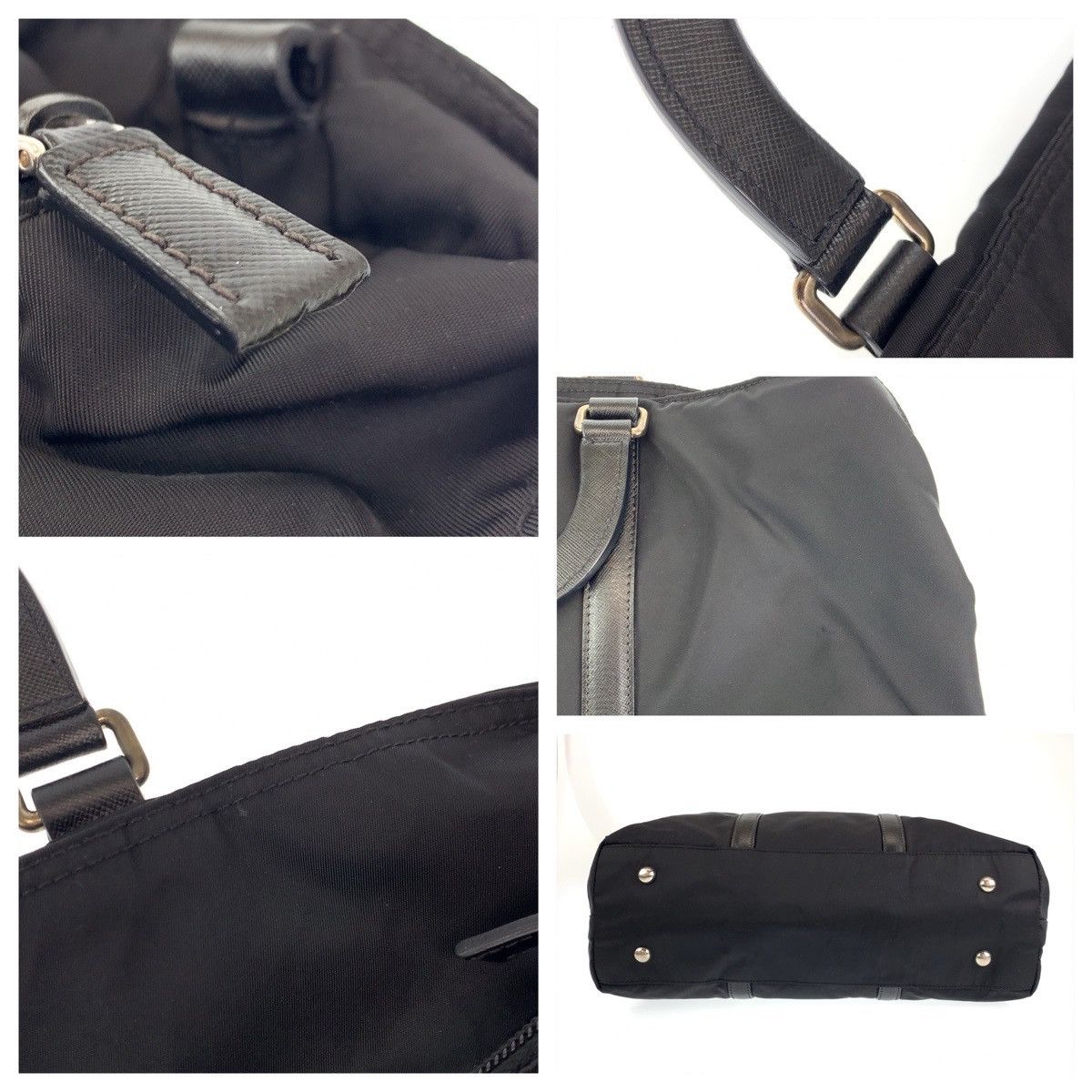 Prada Prada Prada Tessuto Nylon Handbag Tote Bag Canvas Tote Bag 405246 in Very Good Condition Size ONE SIZE - 6 Thumbnail