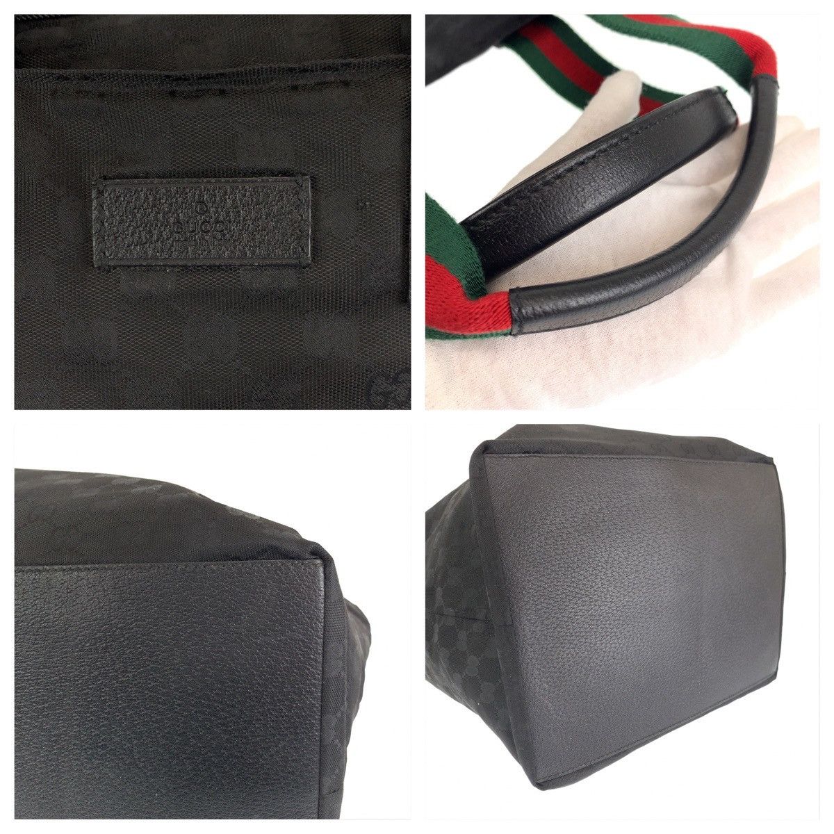 Gucci Gucci Gucci Nylon Sherry Line Handbag 131231 Canvas Handbag 131231 in Great Condition Size ONE SIZE - 5 Thumbnail