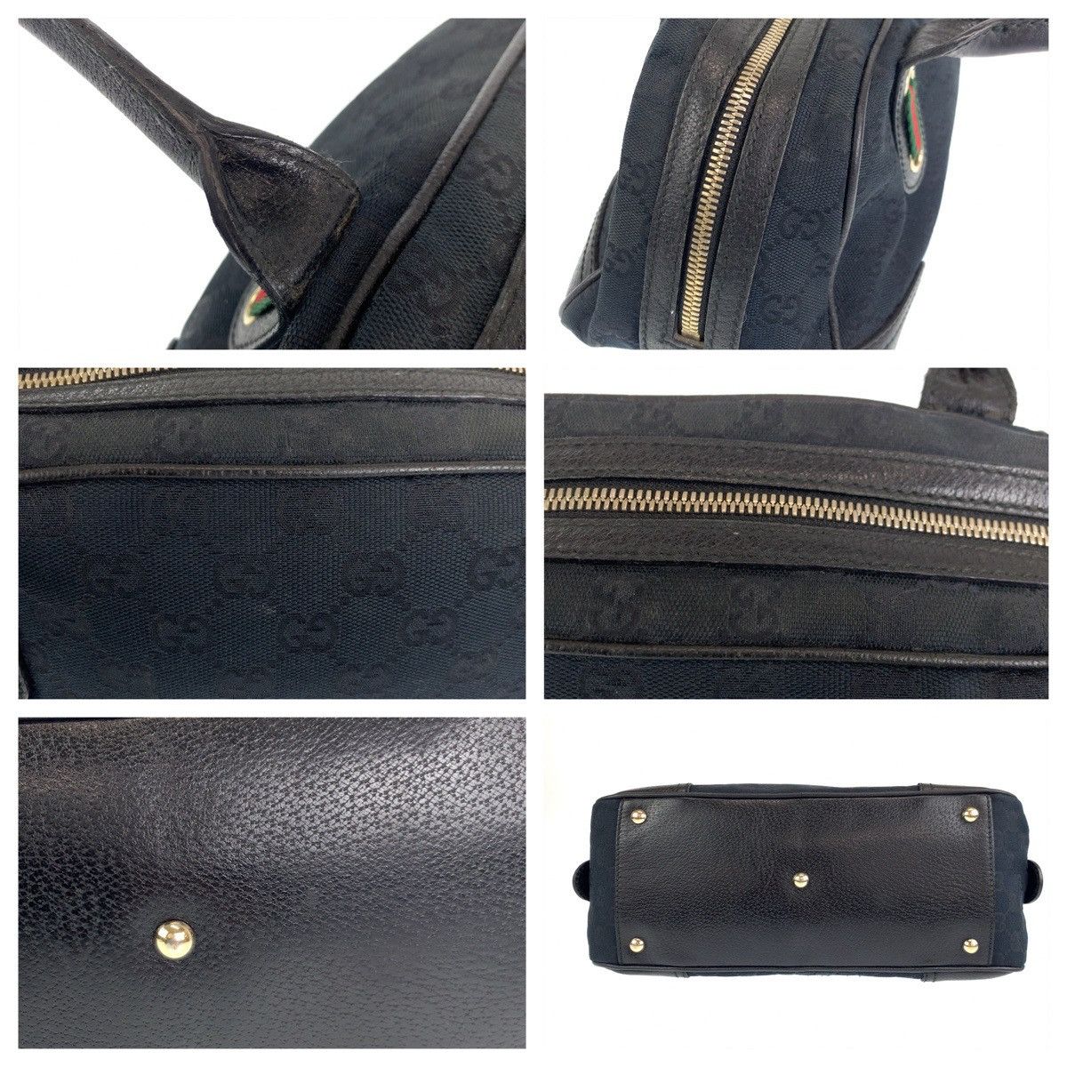 Gucci Gucci Gucci Princy Sherry Line GG Canvas/Leather Handbag 161720 Canvas Handbag 161720 in Very Good Condition Size ONE SIZE - 6 Thumbnail