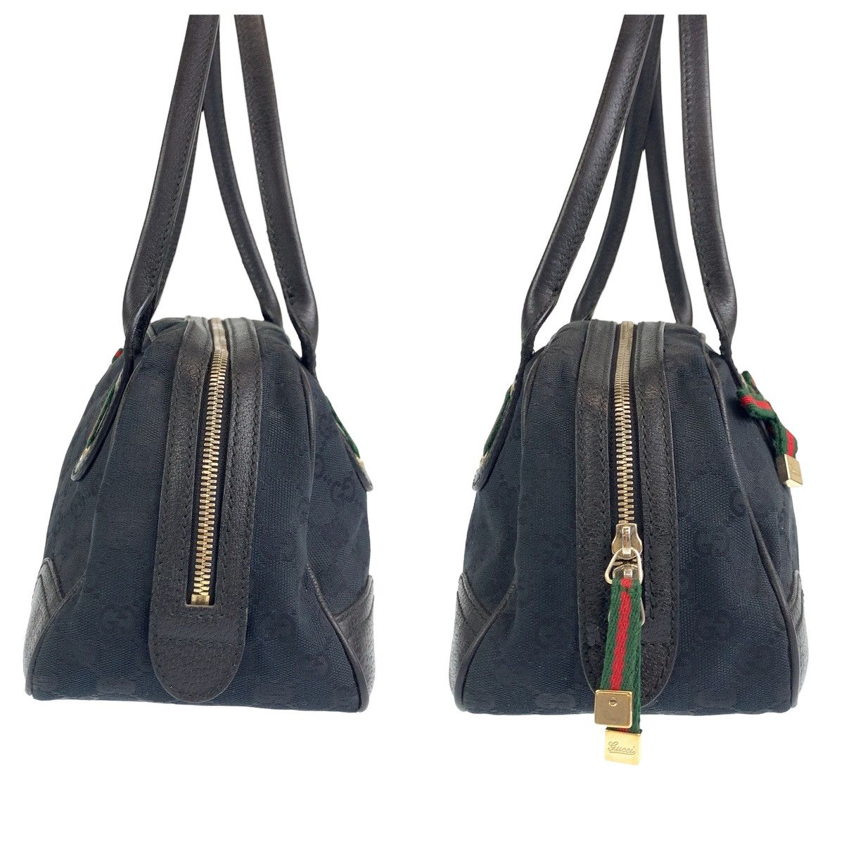 Gucci Gucci Gucci Princy Sherry Line GG Canvas/Leather Handbag 161720 Canvas Handbag 161720 in Very Good Condition Size ONE SIZE - 8 Thumbnail