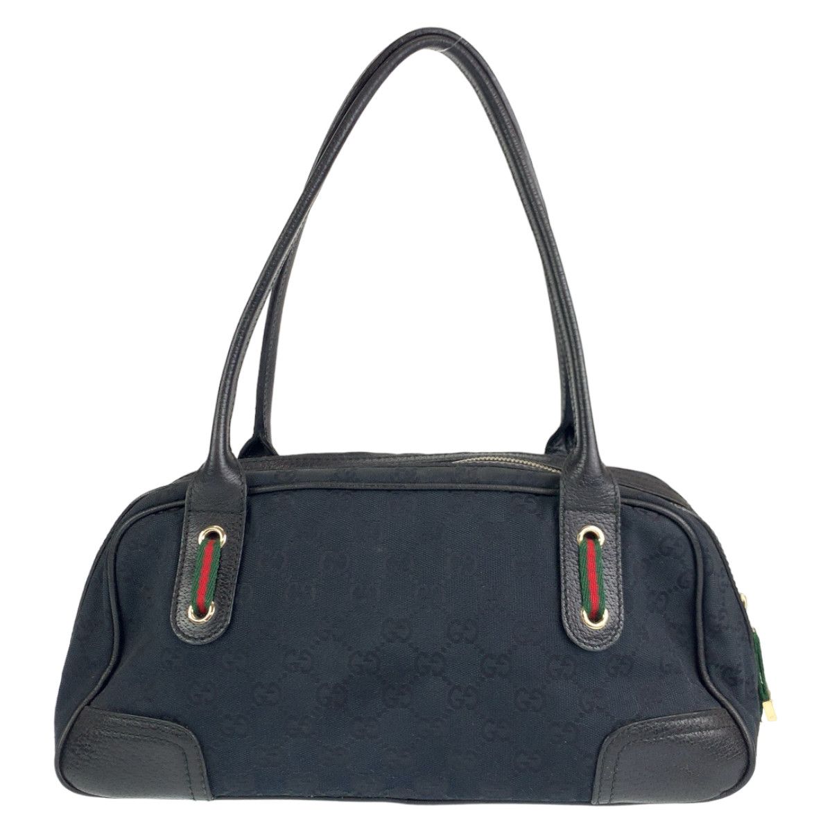 Gucci Gucci Gucci Princy Sherry Line GG Canvas/Leather Handbag 161720 Canvas Handbag 161720 in Very Good Condition Size ONE SIZE - 2 Thumbnail