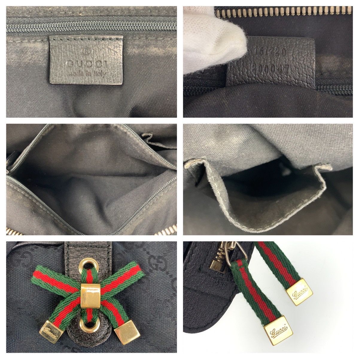 Gucci Gucci Gucci Princy Sherry Line GG Canvas/Leather Handbag 161720 Canvas Handbag 161720 in Very Good Condition Size ONE SIZE - 4 Thumbnail