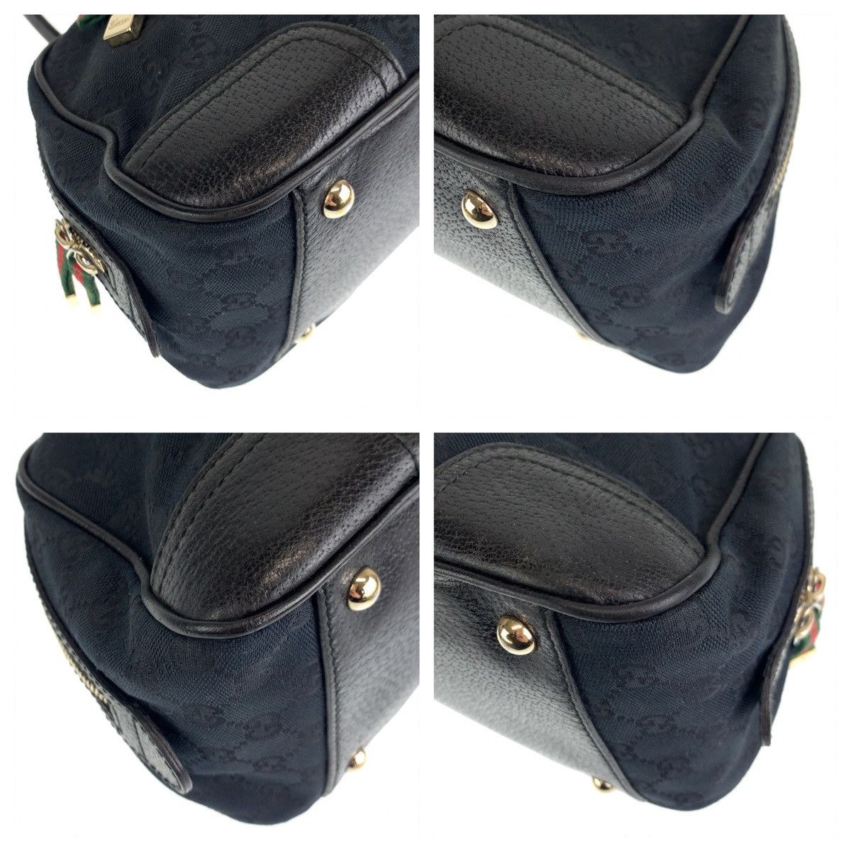 Gucci Gucci Gucci Princy Sherry Line GG Canvas/Leather Handbag 161720 Canvas Handbag 161720 in Very Good Condition Size ONE SIZE - 3 Thumbnail