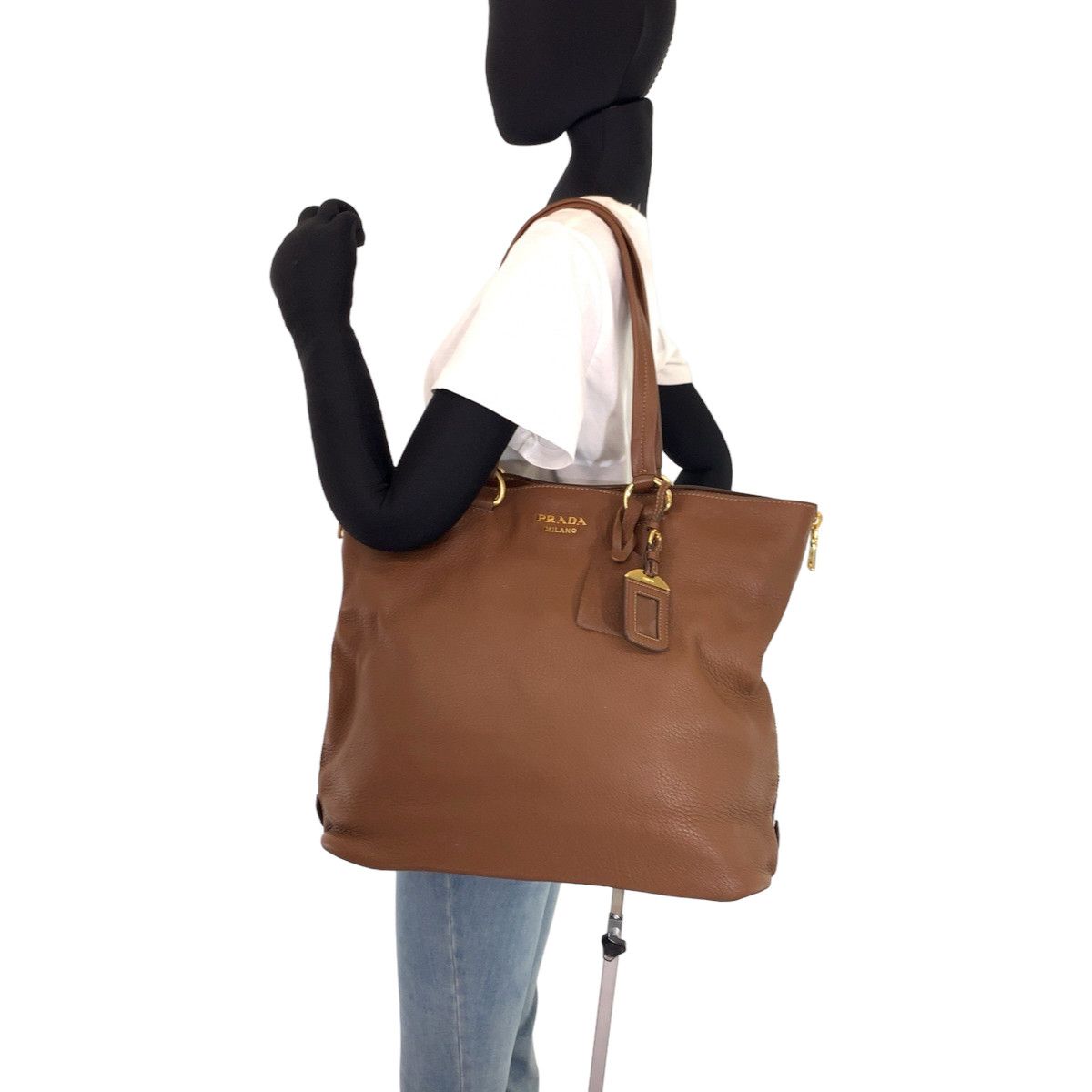 Prada Prada Prada VITELLO DAINO Leather Tote Bag BR4385 Leather Tote Bag BR4385 in Very Good Condition Size ONE SIZE - 7 Thumbnail