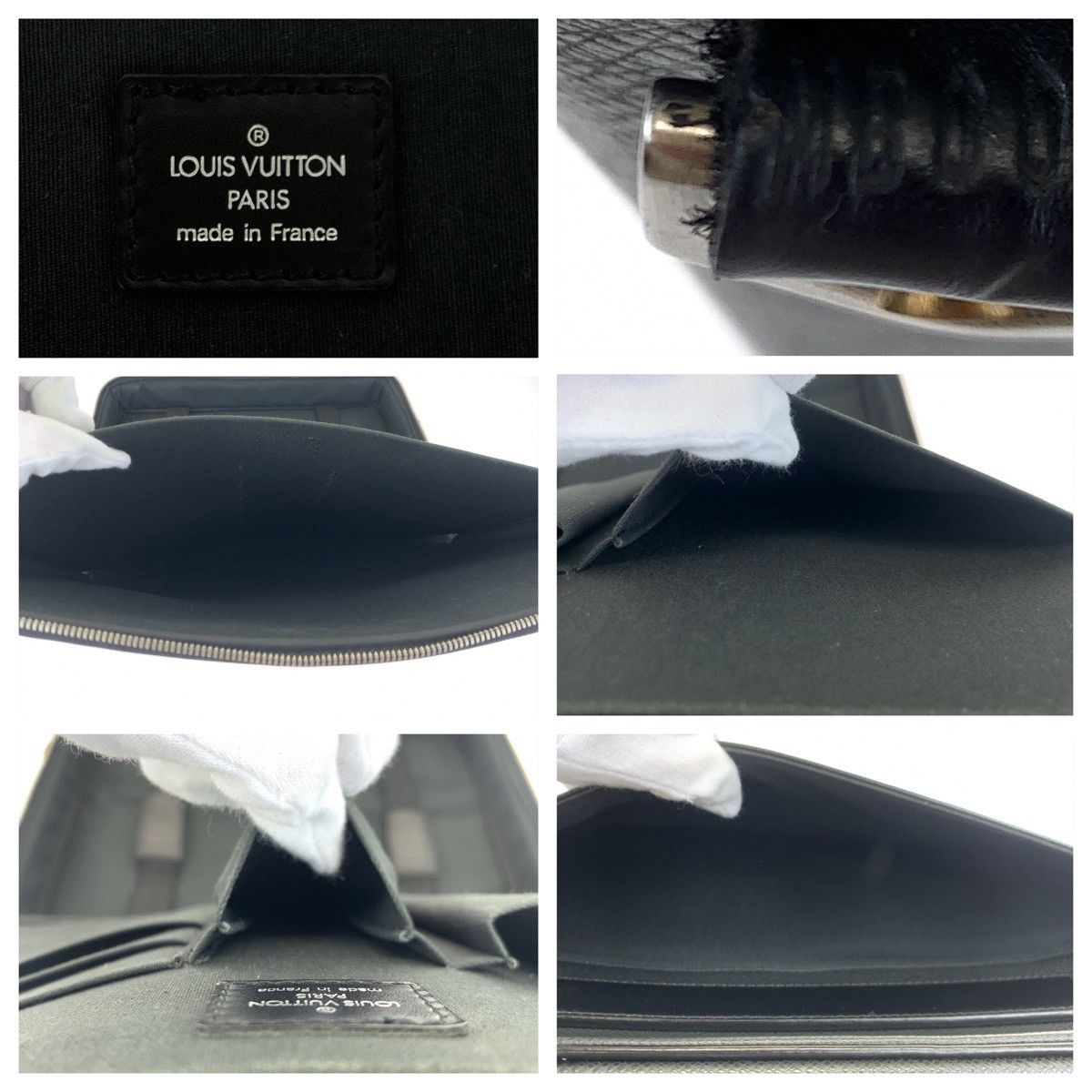Louis Vuitton Louis Vuitton Louis Vuitton Taiga Odessa Black Leather Shoulder Bag M30832 Leather Shoulder Bag M30832 in Very Good Condition Size ONE SIZE - 5 Thumbnail