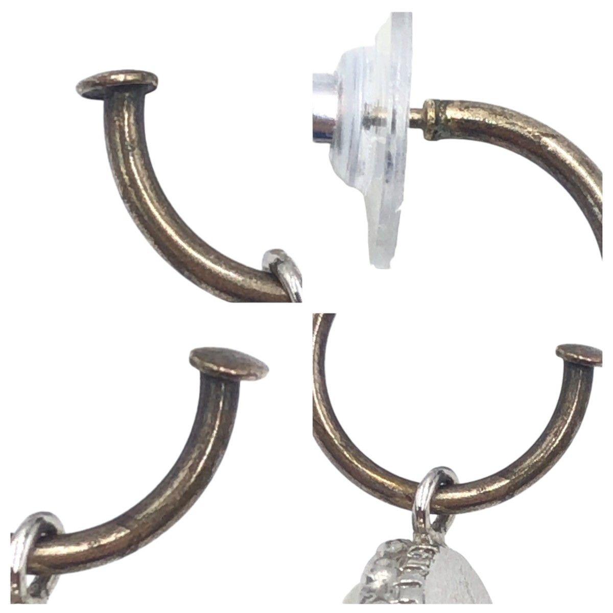 Chanel Chanel Chanel Rhinestone Coco Mark Faux Pearl Silver Metal Earrings Metal Earrings 405346 in Very Good Condition Size ONE SIZE - 8 Thumbnail