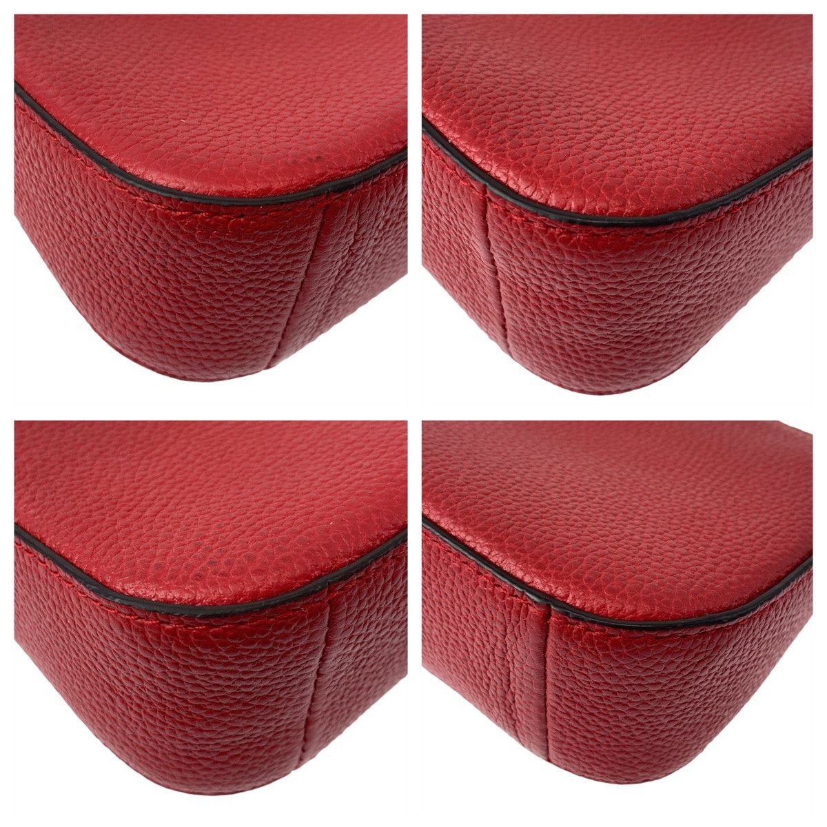 Michael Kors Michael Kors Michael Kors Jet Set Medium Leather Handbag Red Leather Handbag in Excellent Condition Size ONE SIZE - 3 Thumbnail