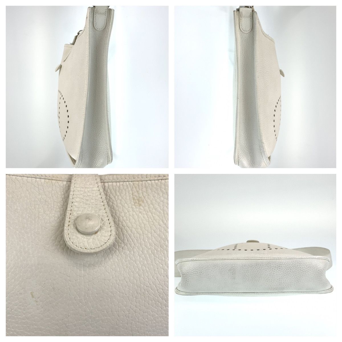 Hermes Hermes Hermes Evelyne PM II Leather Shoulder Bag Leather Crossbody Bag in Very Good Condition Size ONE SIZE - 4 Thumbnail