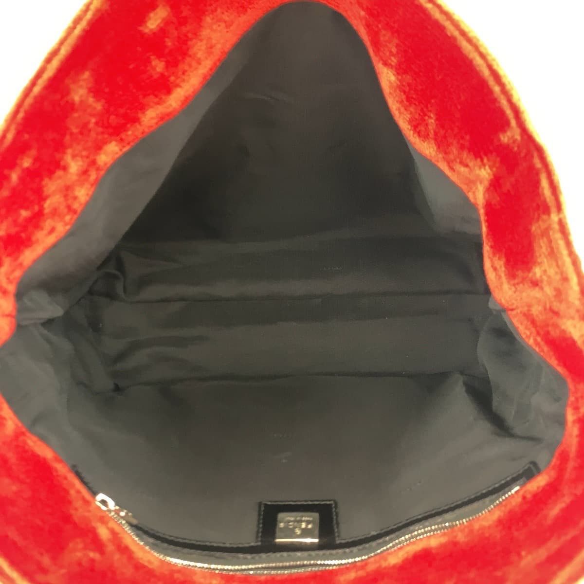 Fendi Fendi Fendi Vintage Red Corduroy Tote Bag 405454 Canvas Tote Bag 405454 in Very Good Condition Size ONE SIZE - 8 Thumbnail