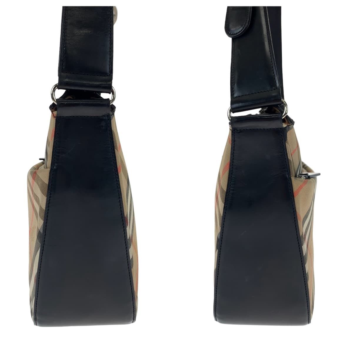 Burberry Burberry Burberry Nova Check Canvas/Leather Shoulder Bag 405445 Canvas Crossbody Bag 405445 in Very Good Condition Size ONE SIZE - 8 Thumbnail